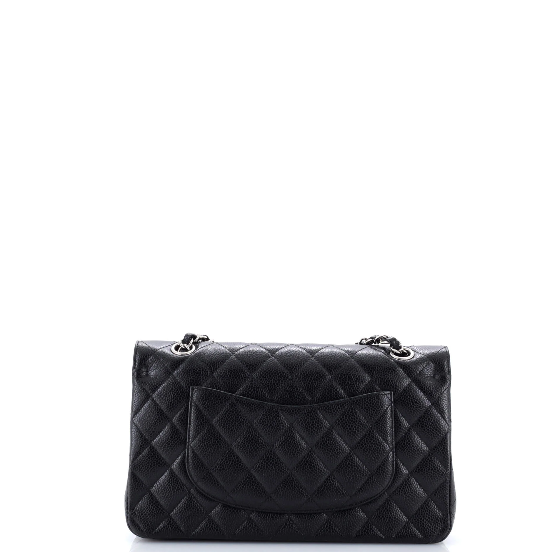 Vintage Classic Double Flap Bag Quilted Caviar Medium - Image 3