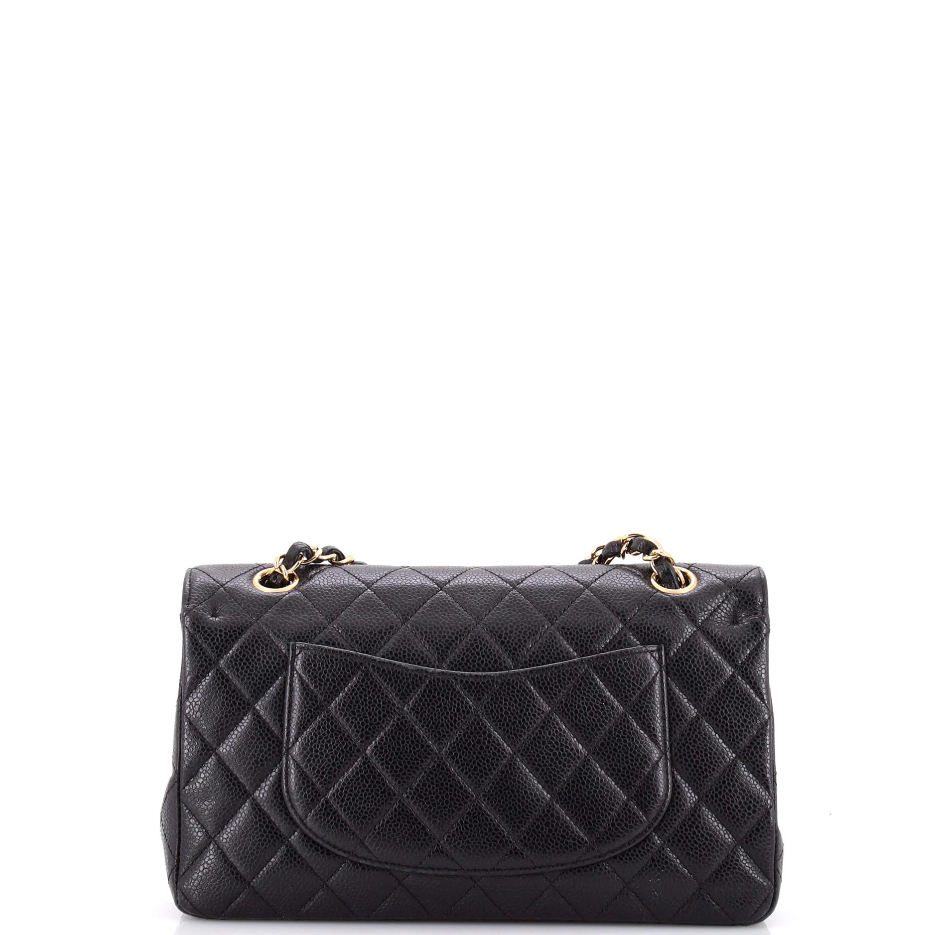 Vintage Classic Double Flap Bag Quilted Caviar Medium - Image 3