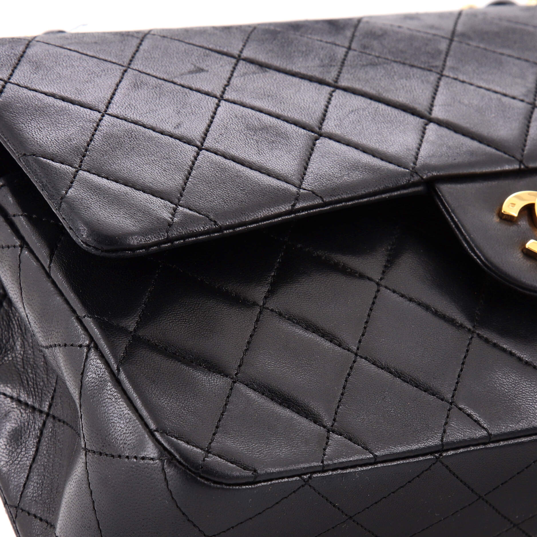 Vintage Classic Double Flap Bag Quilted Lambskin Medium - Image 6