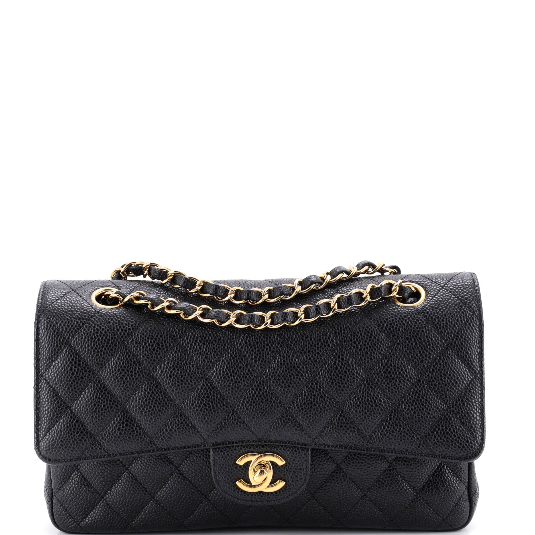 Vintage Classic Double Flap Bag Quilted Lambskin Medium