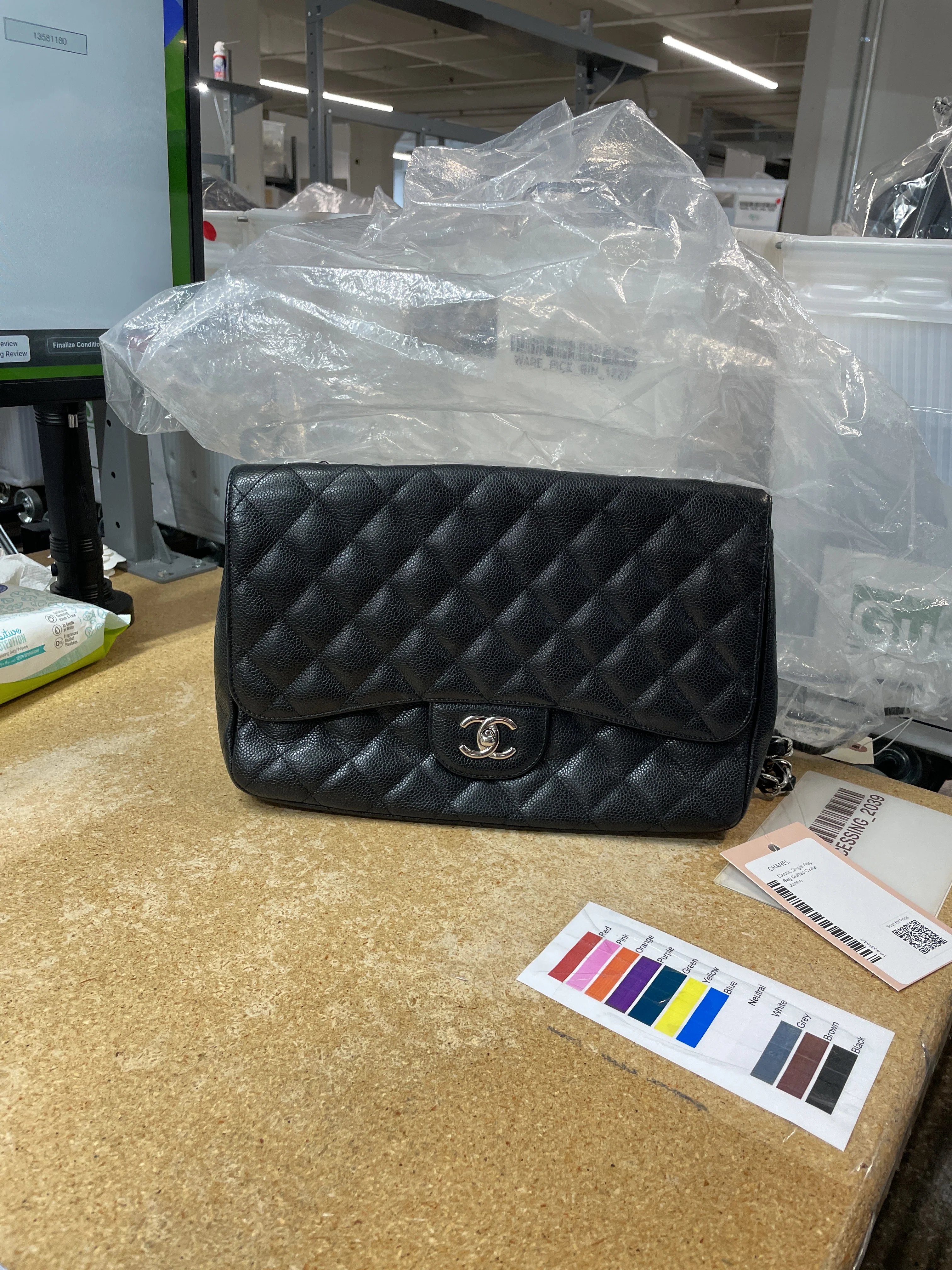Vintage Classic Single Flap Bag Quilted Caviar Jumbo - Image 7