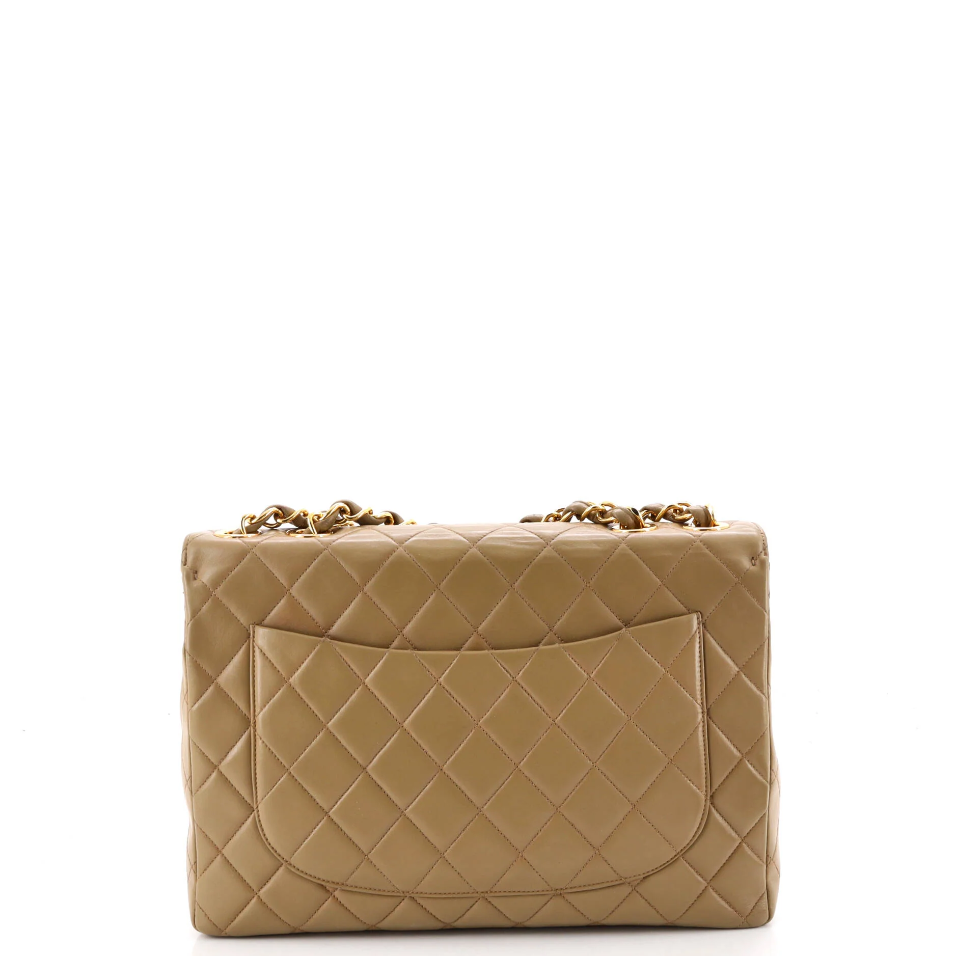 Vintage Classic Single Flap Bag Quilted Lambskin Jumbo - Image 3