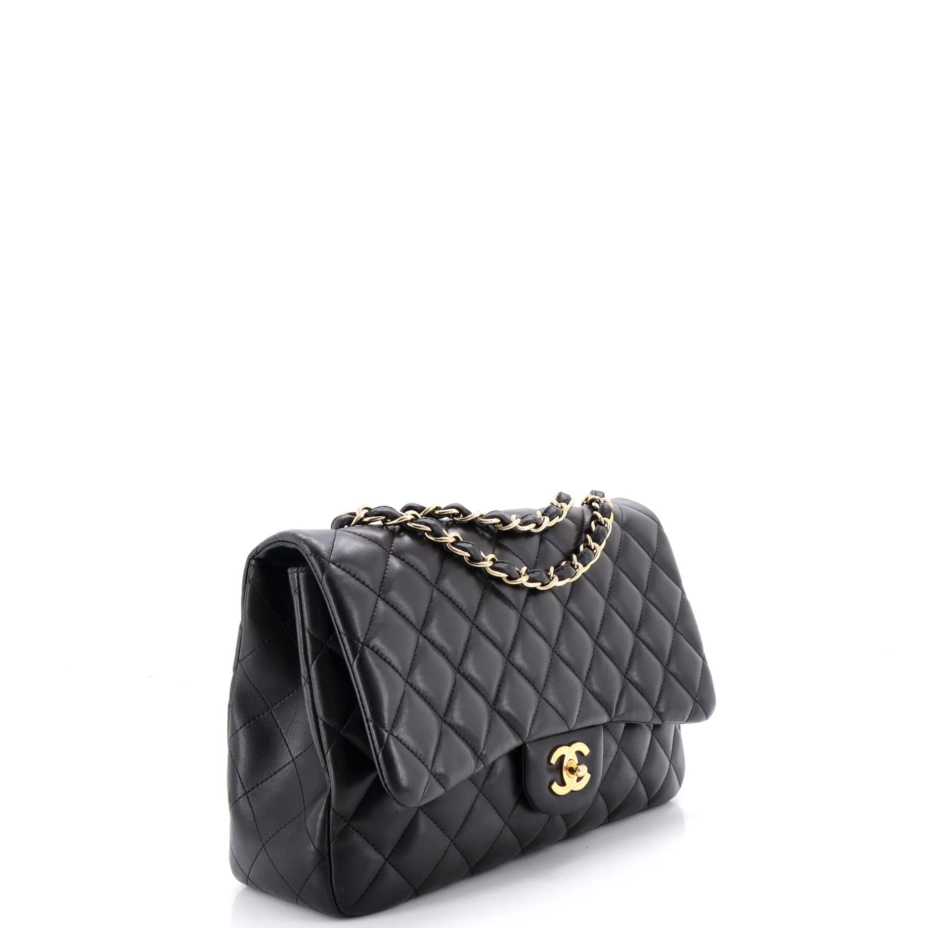 Vintage Classic Single Flap Bag Quilted Lambskin Jumbo - Image 3