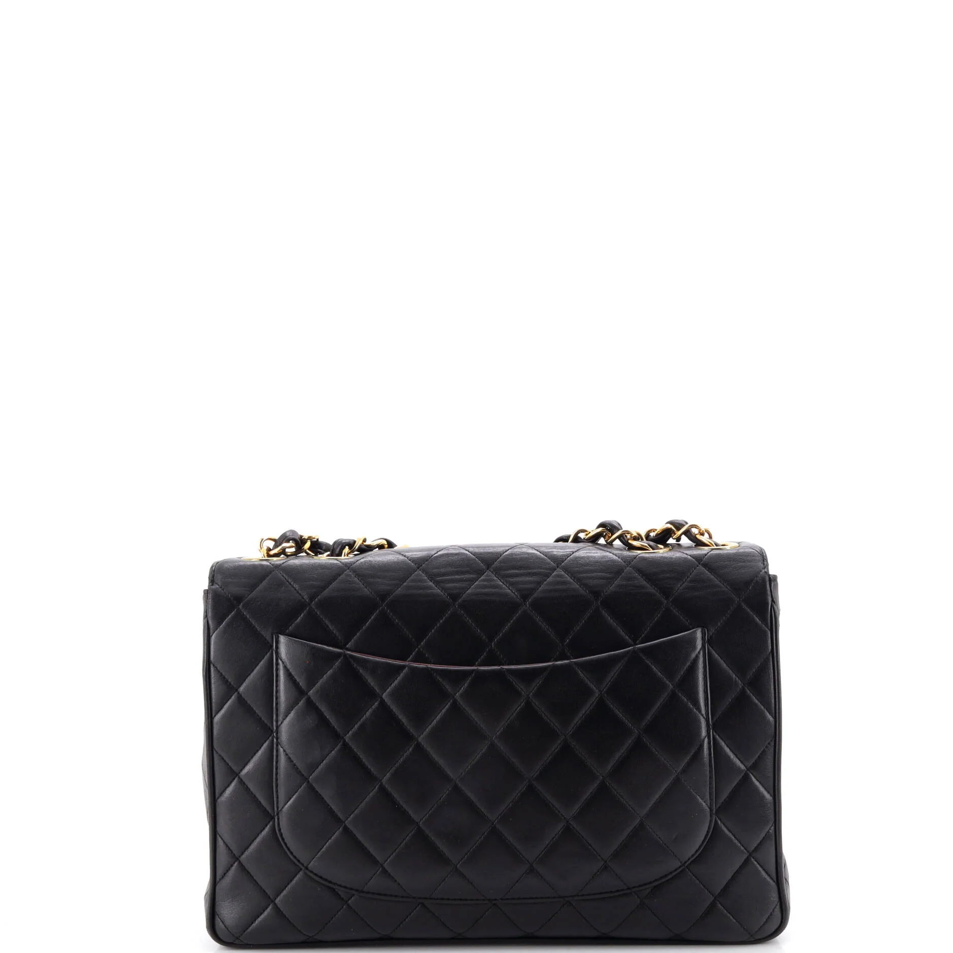 Vintage Classic Single Flap Bag Quilted Lambskin Jumbo - Image 3