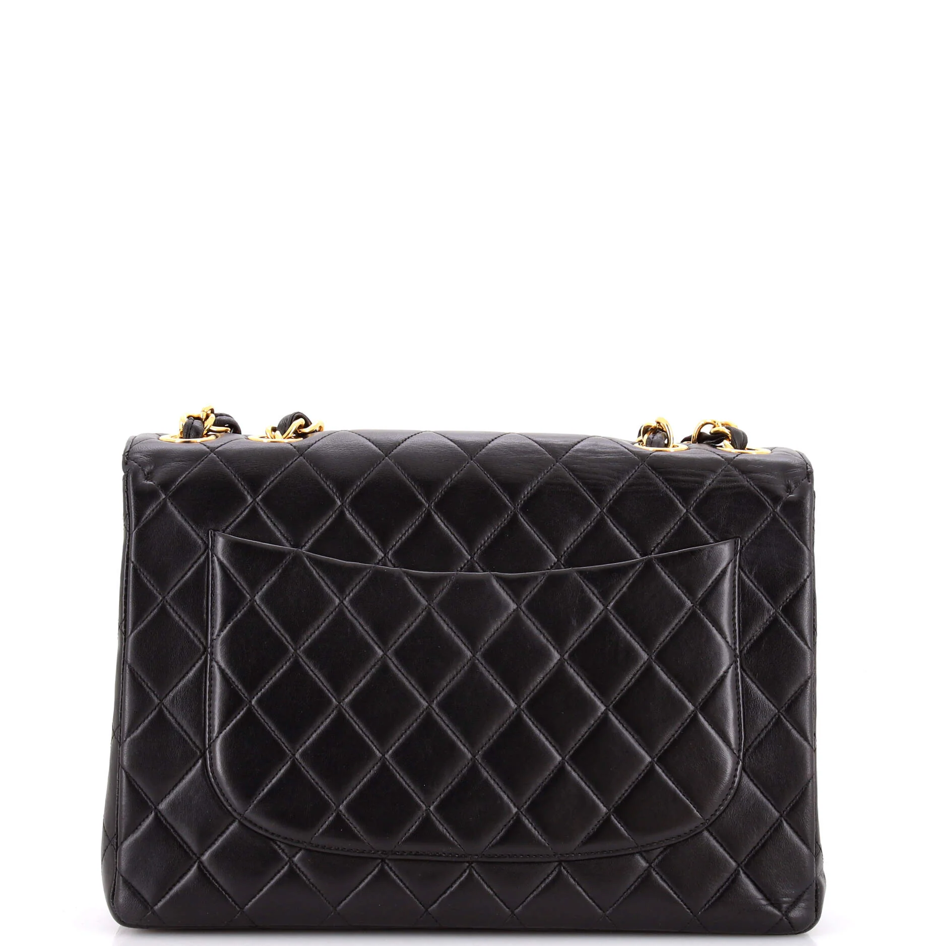 Vintage Classic Single Flap Bag Quilted Lambskin Jumbo - Image 3