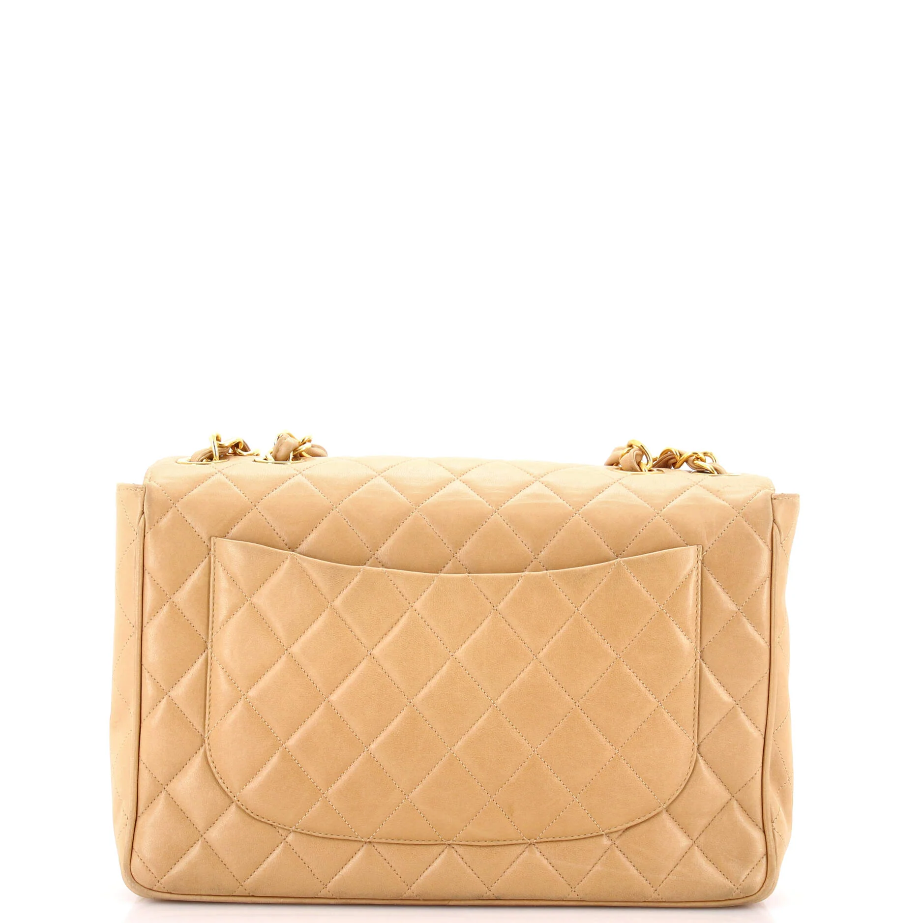 Vintage Classic Single Flap Bag Quilted Lambskin Jumbo - Image 3