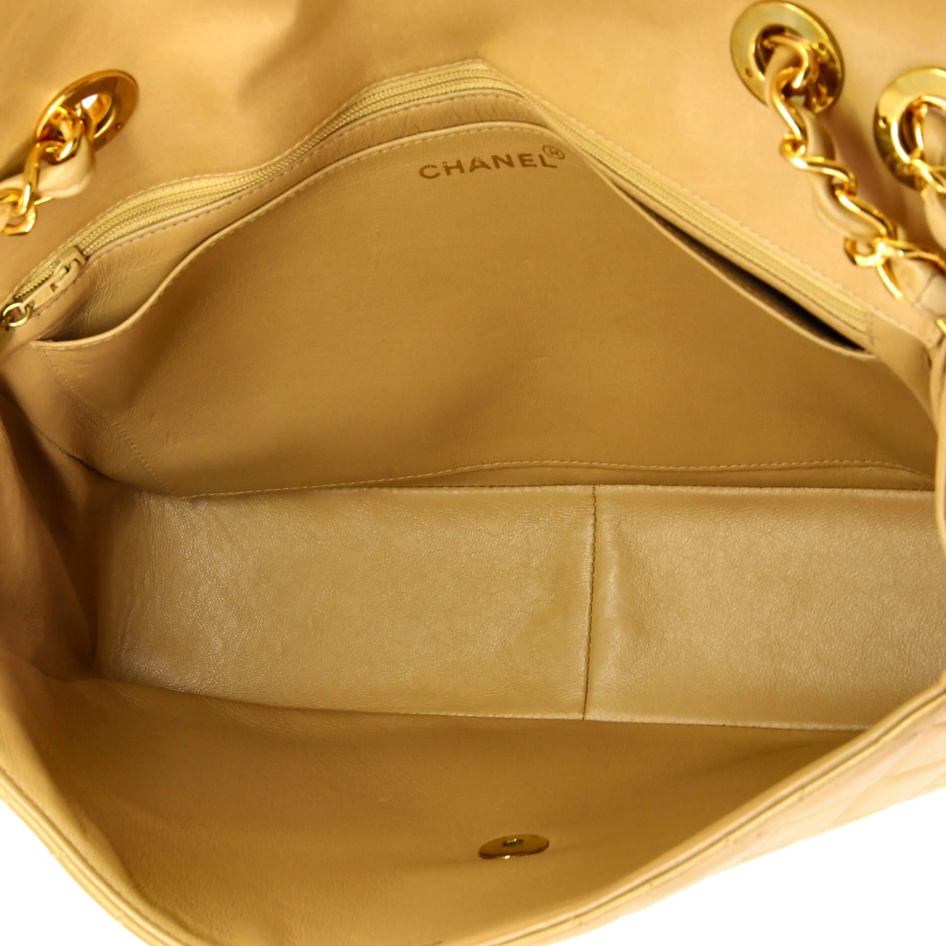 Vintage Classic Single Flap Bag Quilted Lambskin Jumbo - Image 5