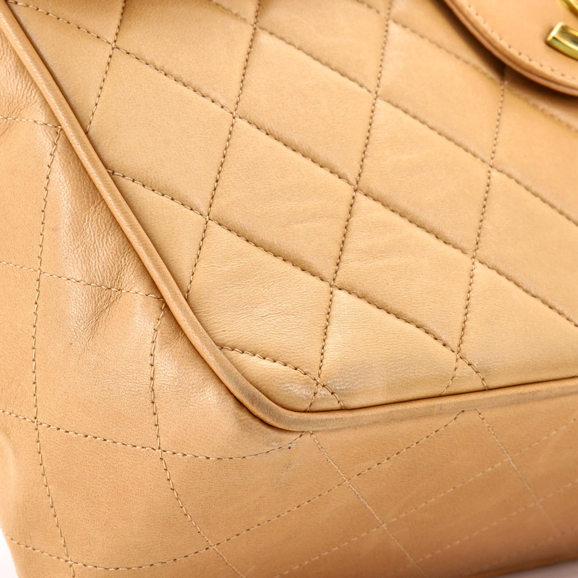 Vintage Classic Single Flap Bag Quilted Lambskin Jumbo - Image 7