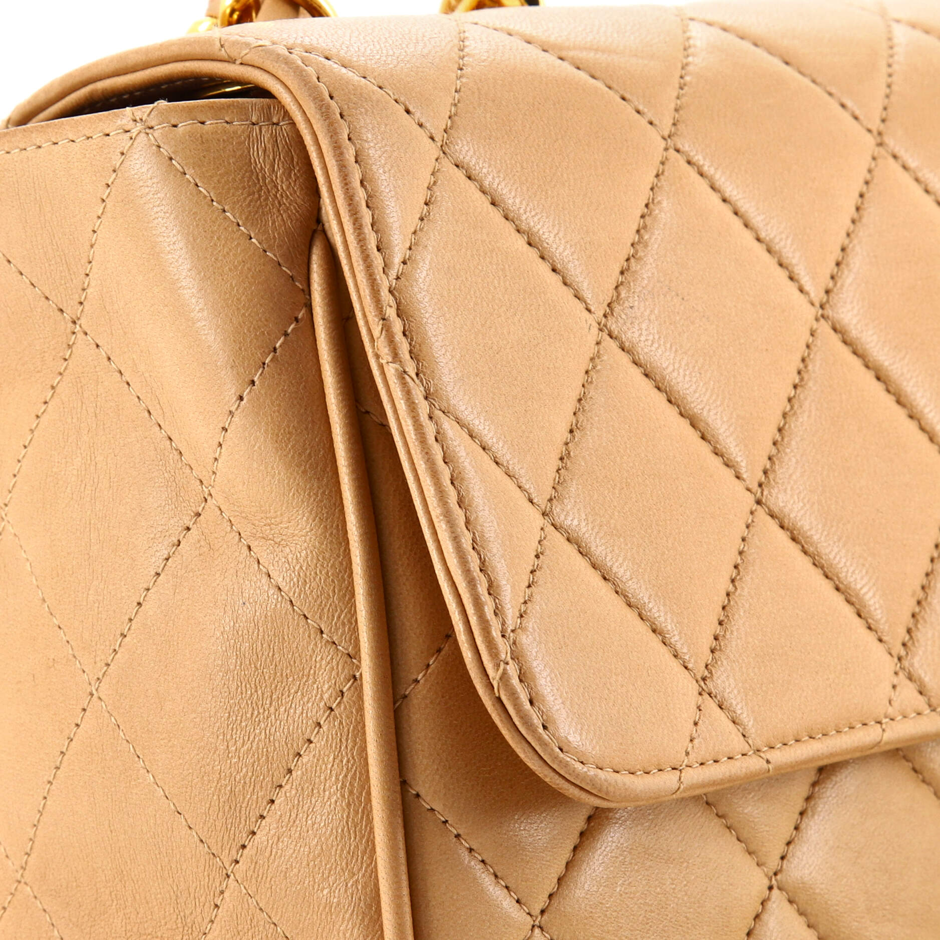 Vintage Classic Single Flap Bag Quilted Lambskin Jumbo - Image 8