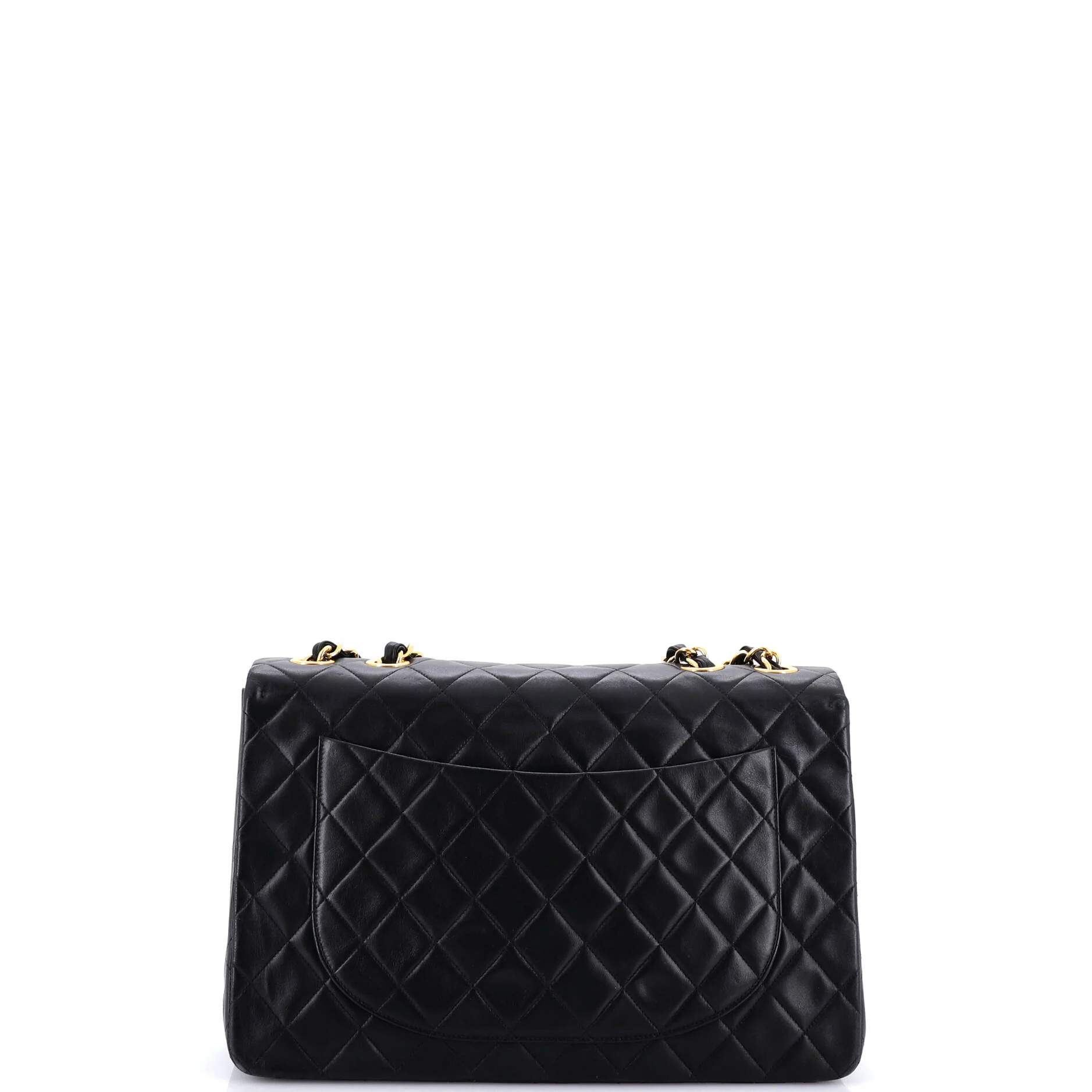 Vintage Classic Single Flap Bag Quilted Lambskin Maxi - Image 4