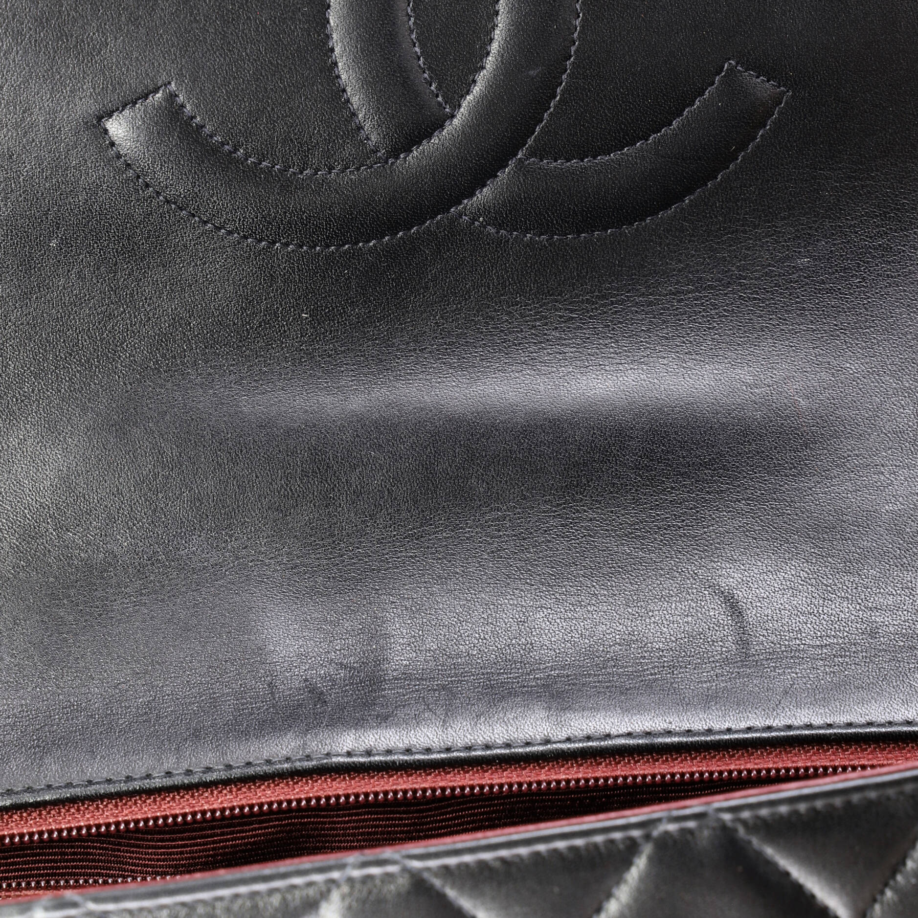 Vintage Classic Single Flap Bag Quilted Lambskin Maxi - Image 8