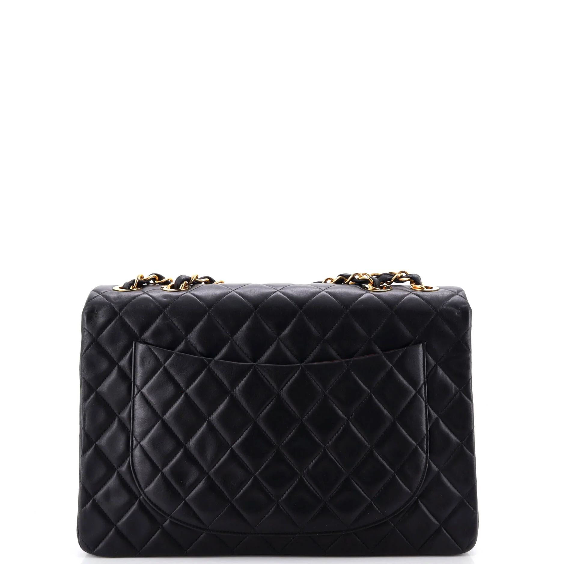 Vintage Classic Single Flap Bag Quilted Lambskin Maxi - Image 3