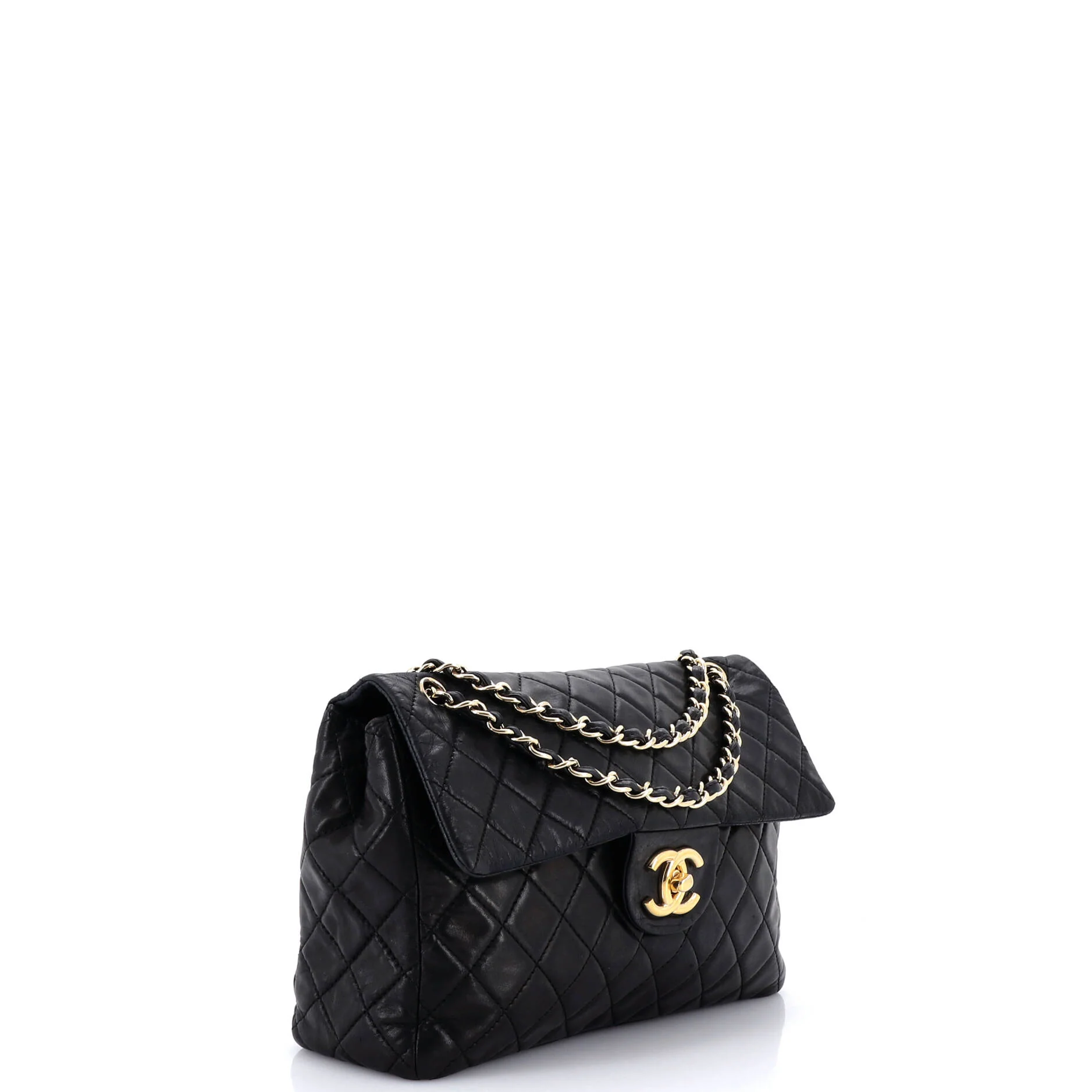 Vintage Classic Single Flap Bag Quilted Lambskin Maxi - Image 2