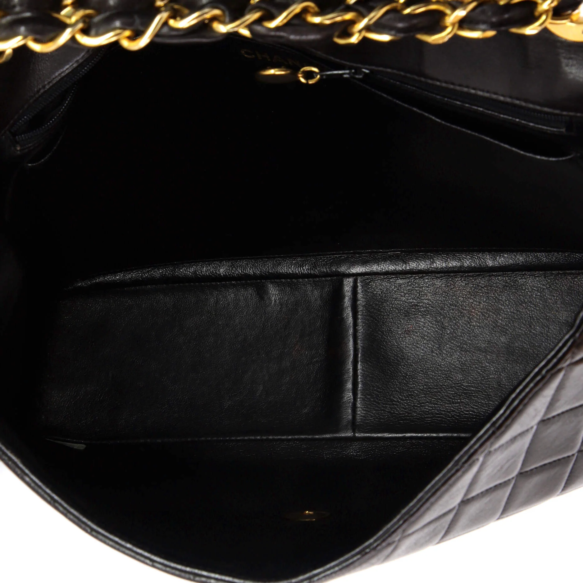 Vintage Classic Single Flap Bag Quilted Lambskin Maxi - Image 5