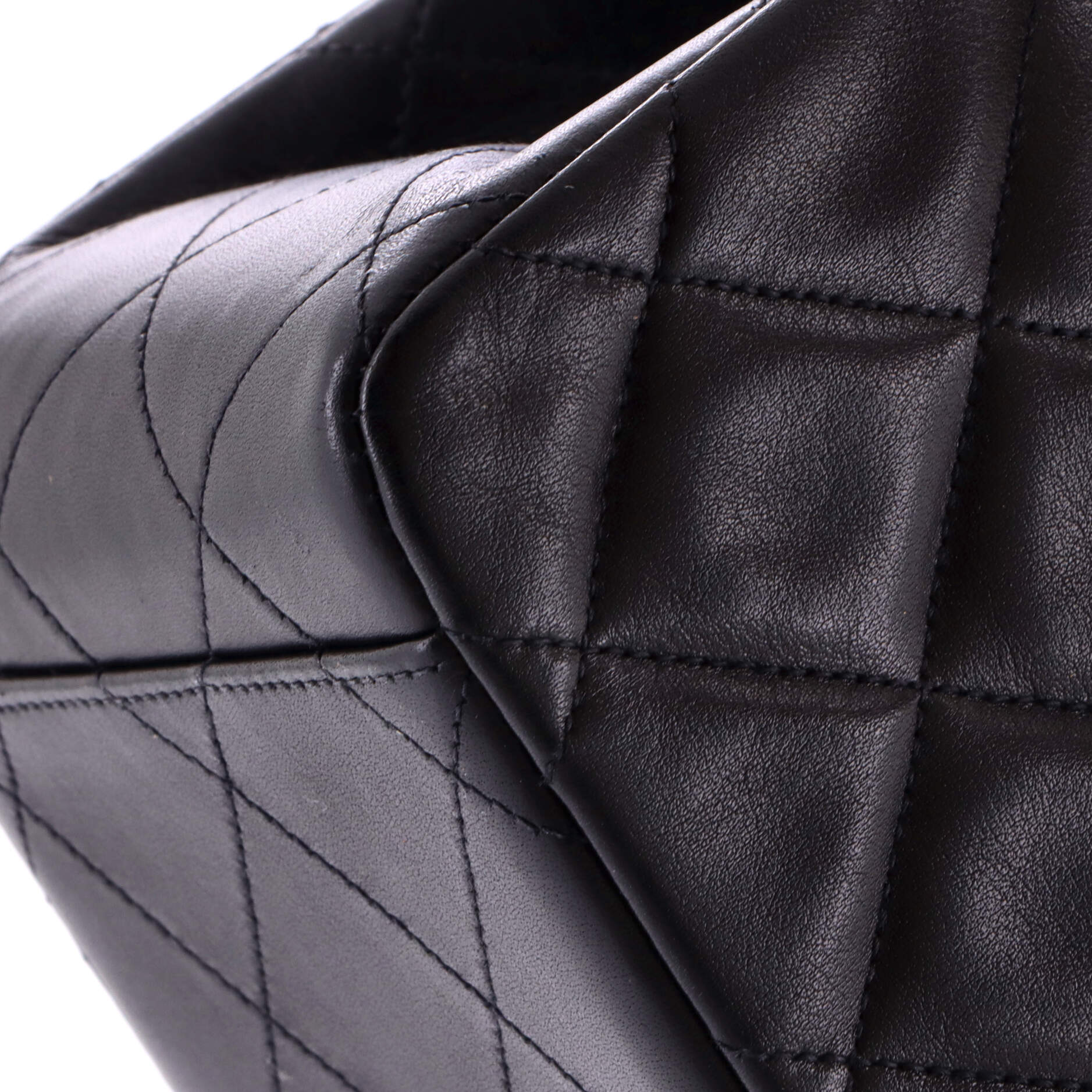 Vintage Classic Single Flap Bag Quilted Lambskin Maxi - Image 8
