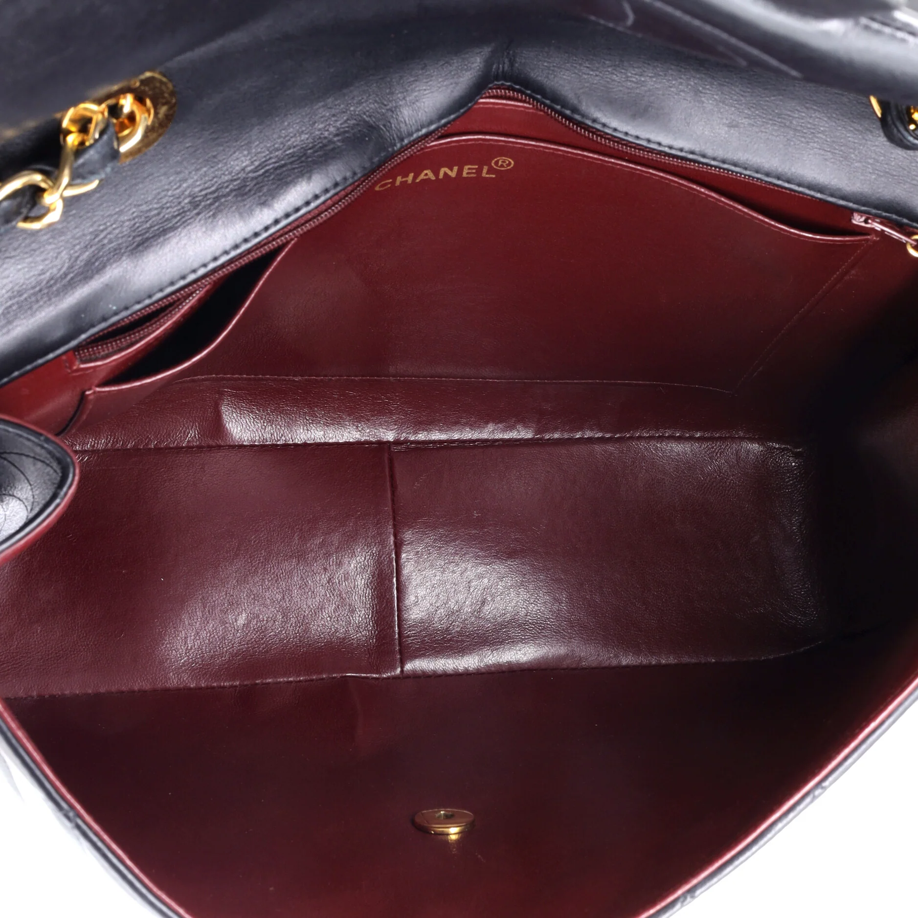 Vintage Classic Single Flap Bag Quilted Lambskin Maxi - Image 5