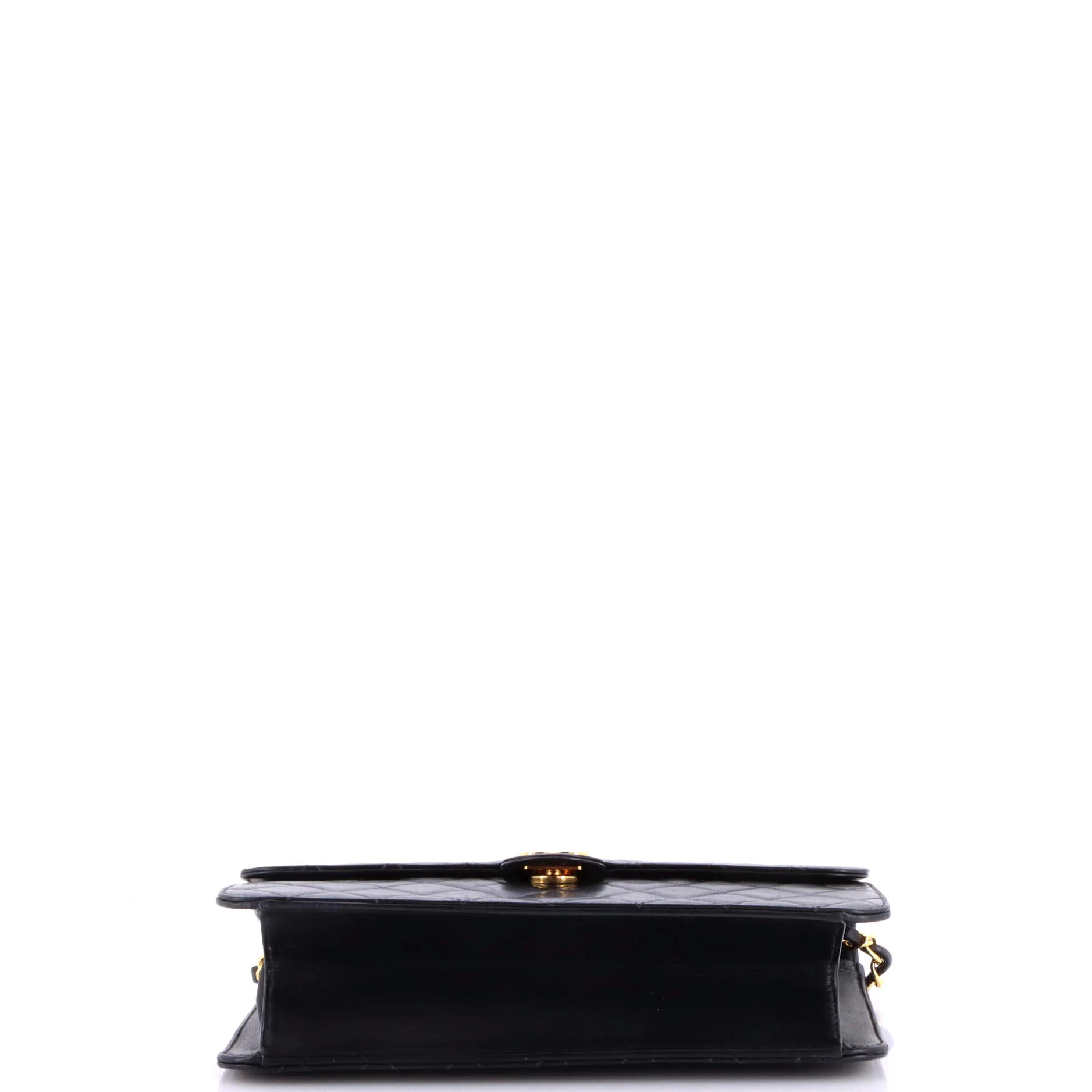 Vintage Clutch with Chain Quilted Leather Medium - Image 5