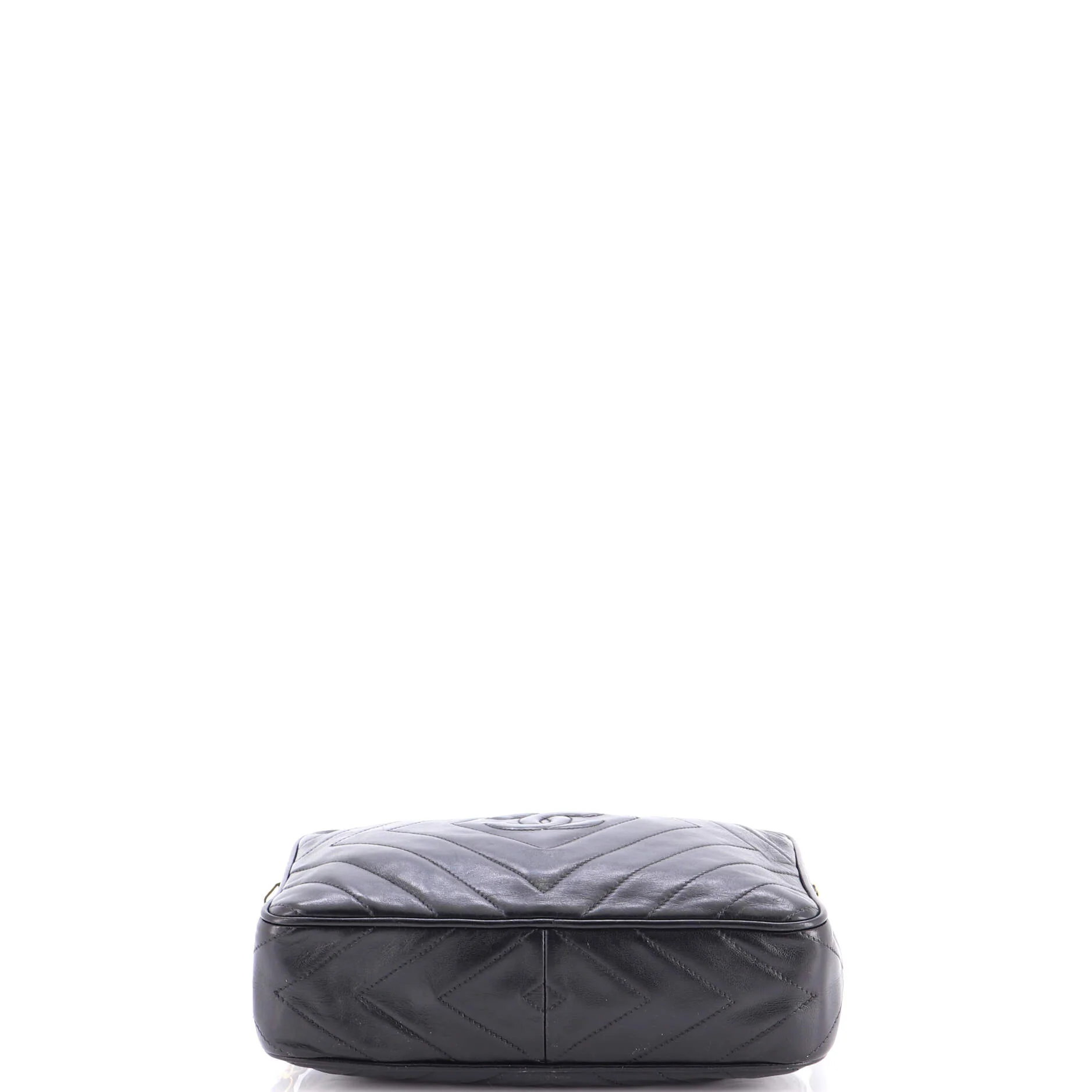 Vintage Diamond CC Camera Bag Chevron Lambskin Medium - Image 4