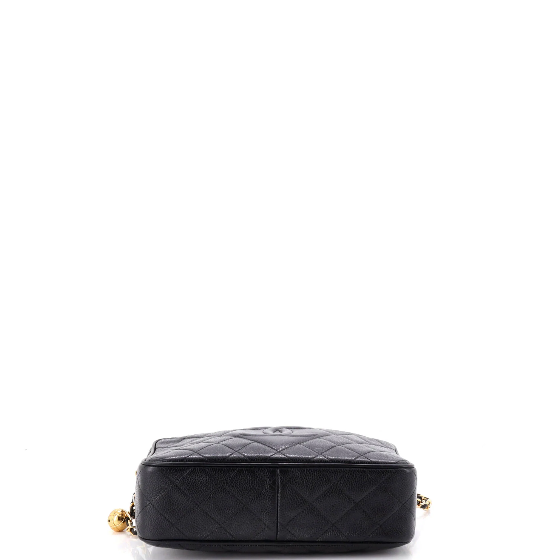 Vintage Diamond CC Camera Bag Quilted Caviar Small - Image 4