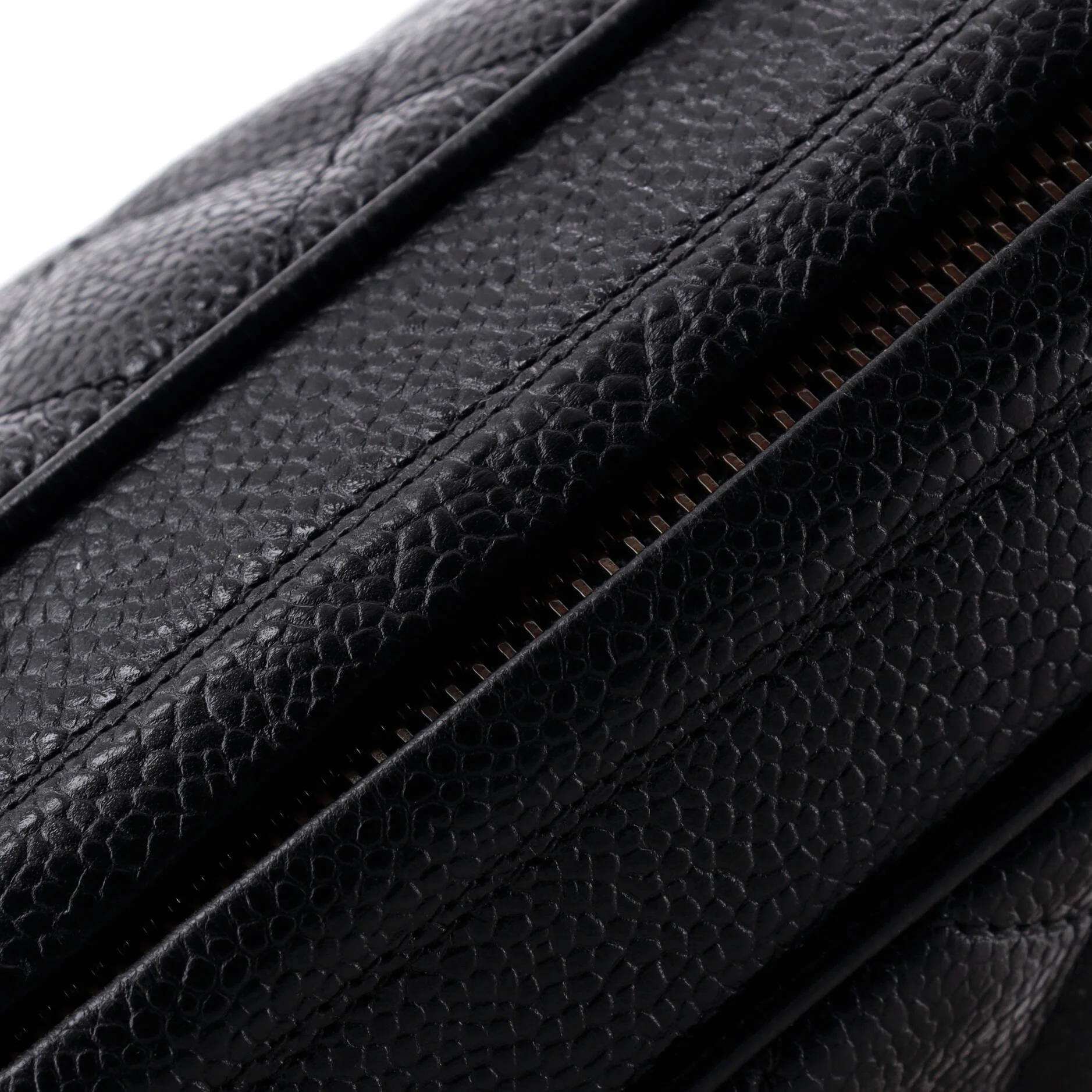 Vintage Diamond CC Camera Bag Quilted Caviar Small - Image 6