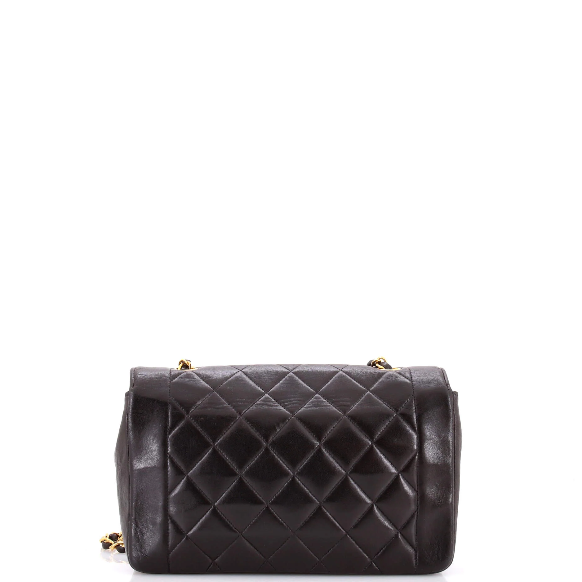 Vintage Diana Flap Bag Quilted Caviar Medium - Image 3