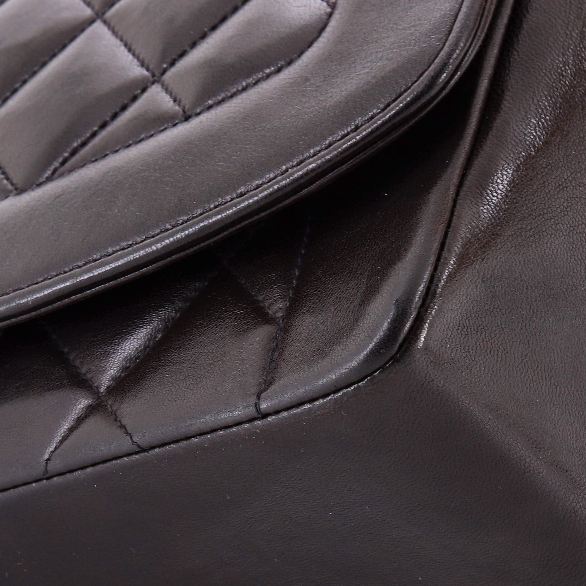 Vintage Diana Flap Bag Quilted Caviar Medium - Image 7