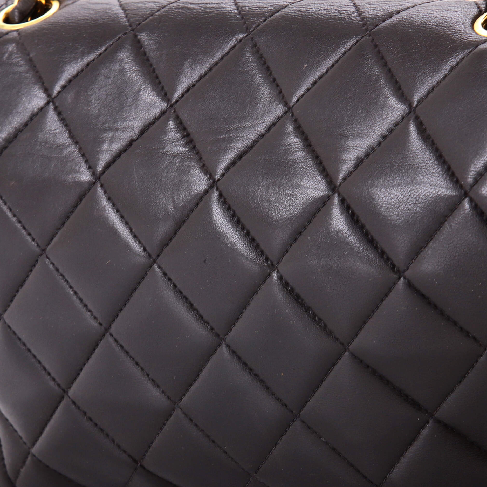 Vintage Diana Flap Bag Quilted Caviar Medium - Image 8