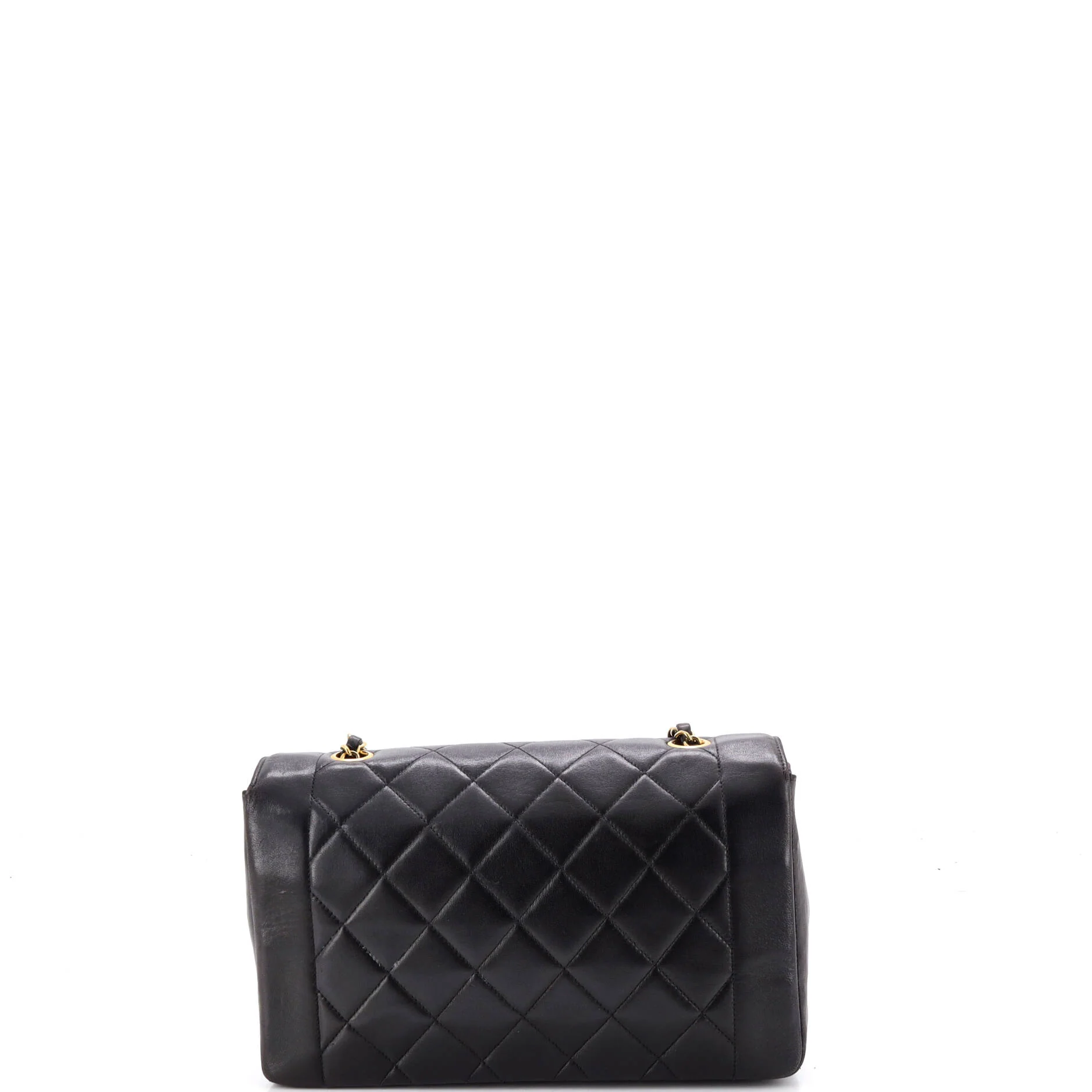 Vintage Diana Flap Bag Quilted Lambskin Medium - Image 3