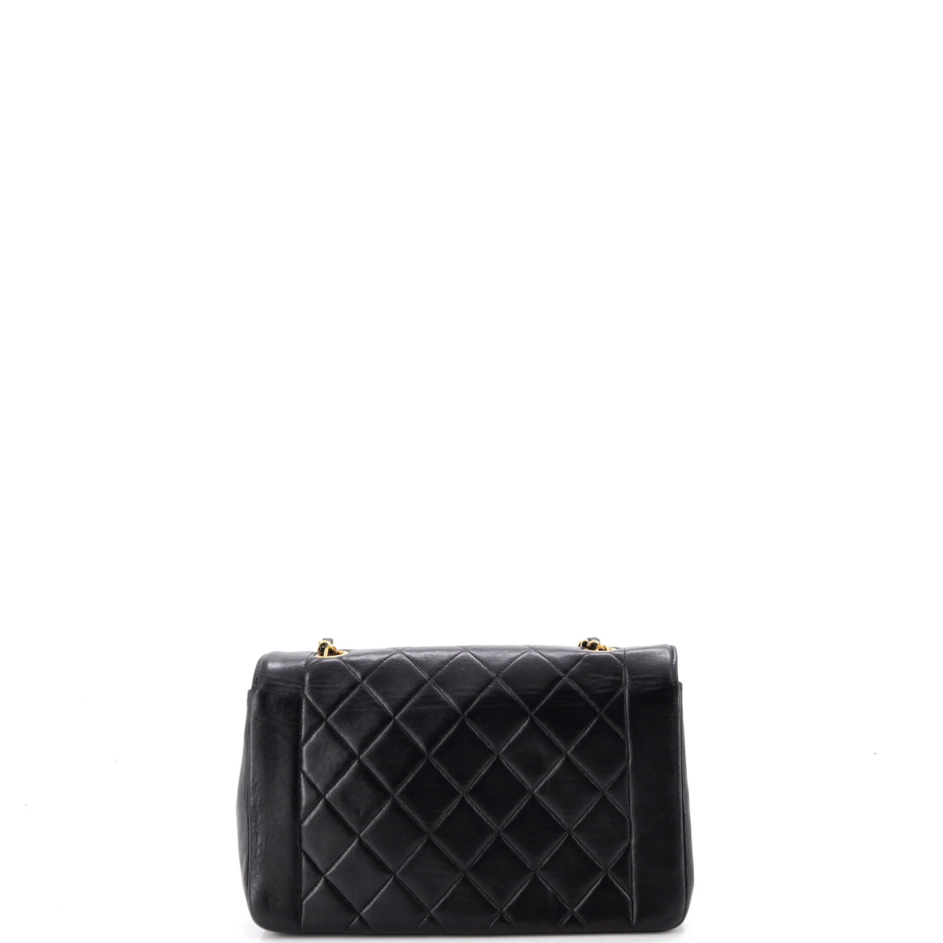 Vintage Diana Flap Bag Quilted Lambskin Medium - Image 3
