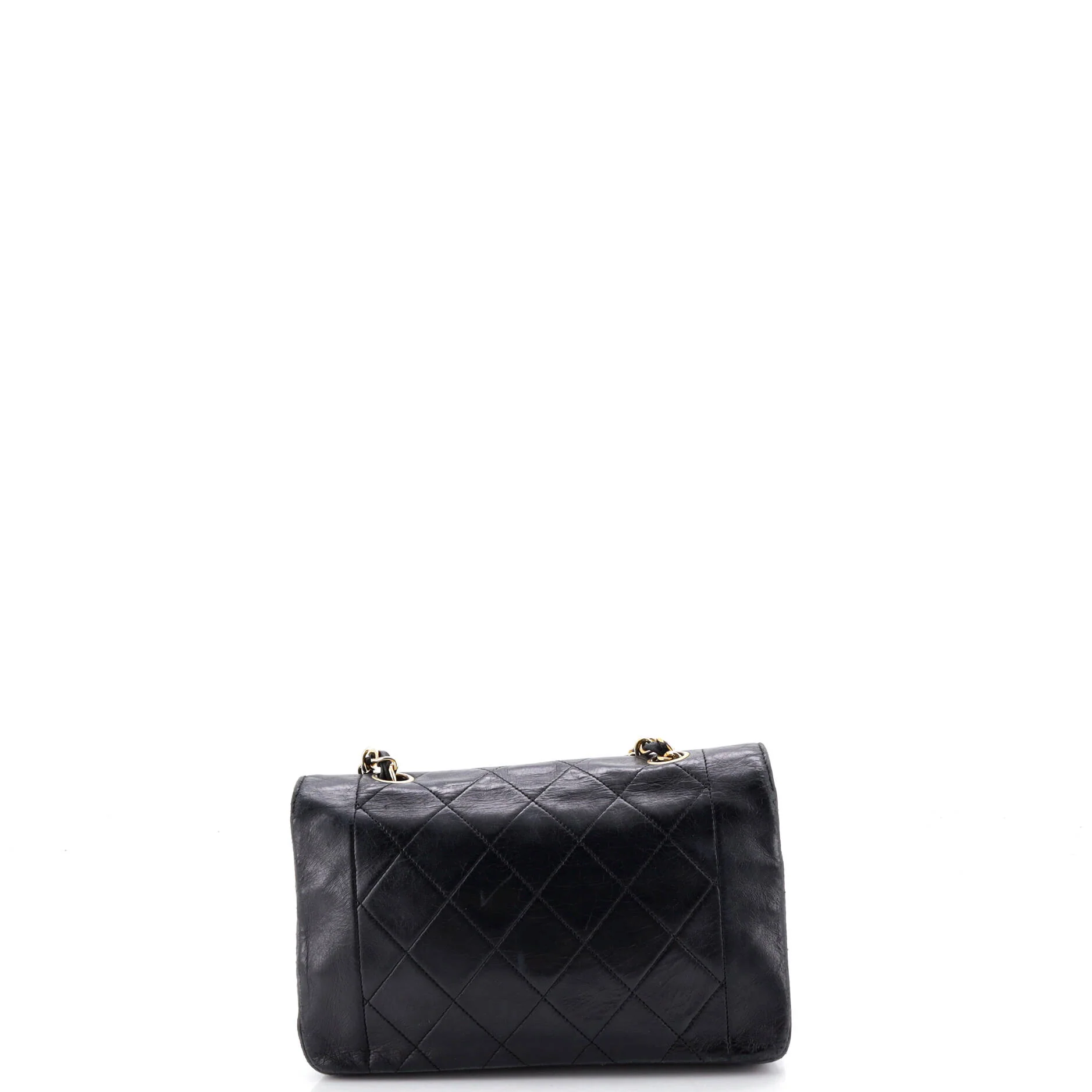 Vintage Diana Flap Bag Quilted Lambskin Small - Image 3