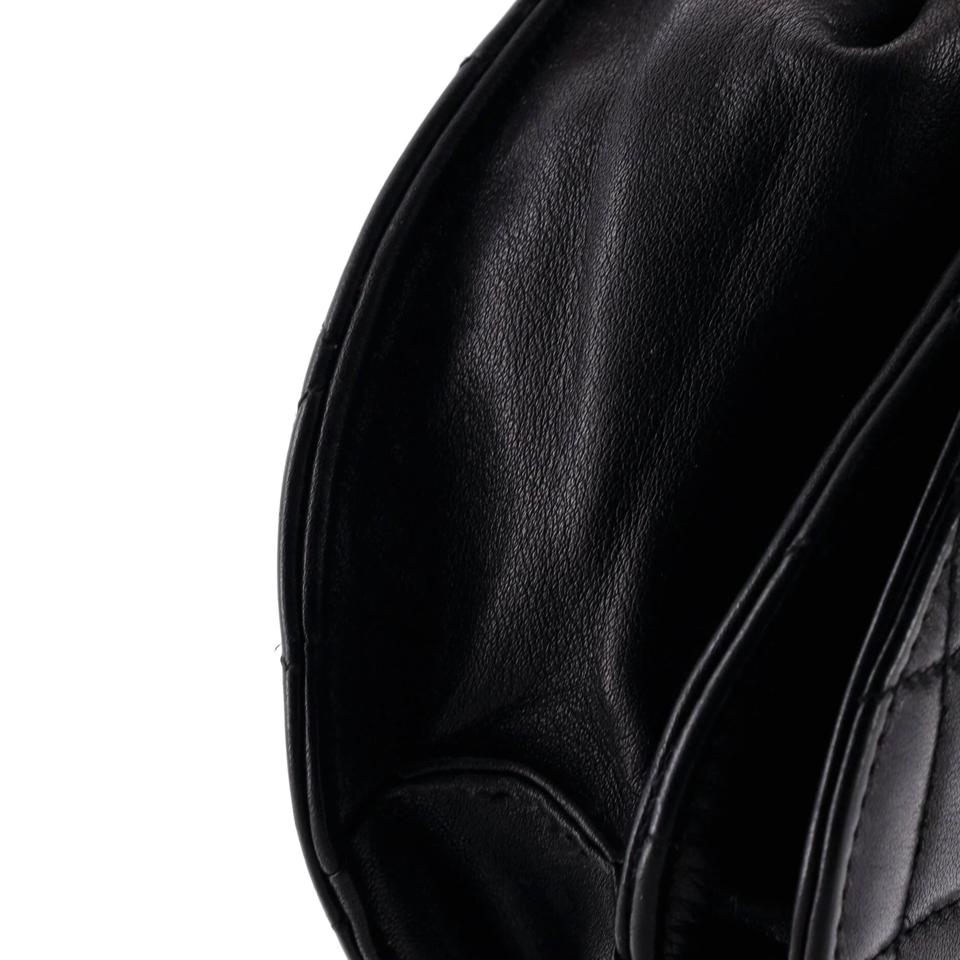 Vintage Flap Belt Bag Quilted Leather Small - Image 6