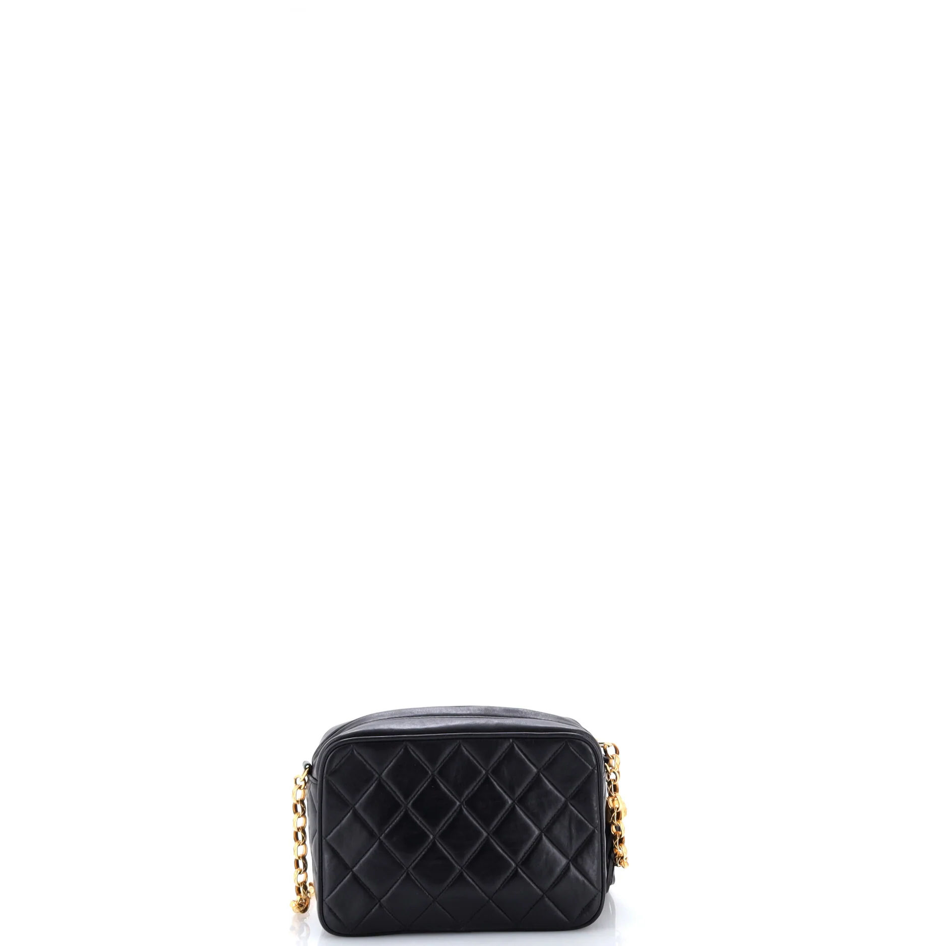 Vintage Front Pocket Camera Bag Quilted Leather Mini - Image 3