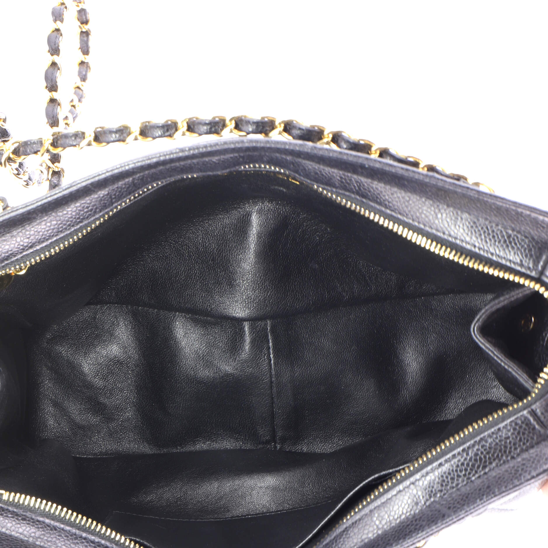 Vintage Front Pocket Shoulder Bag Quilted Caviar Small - Image 6