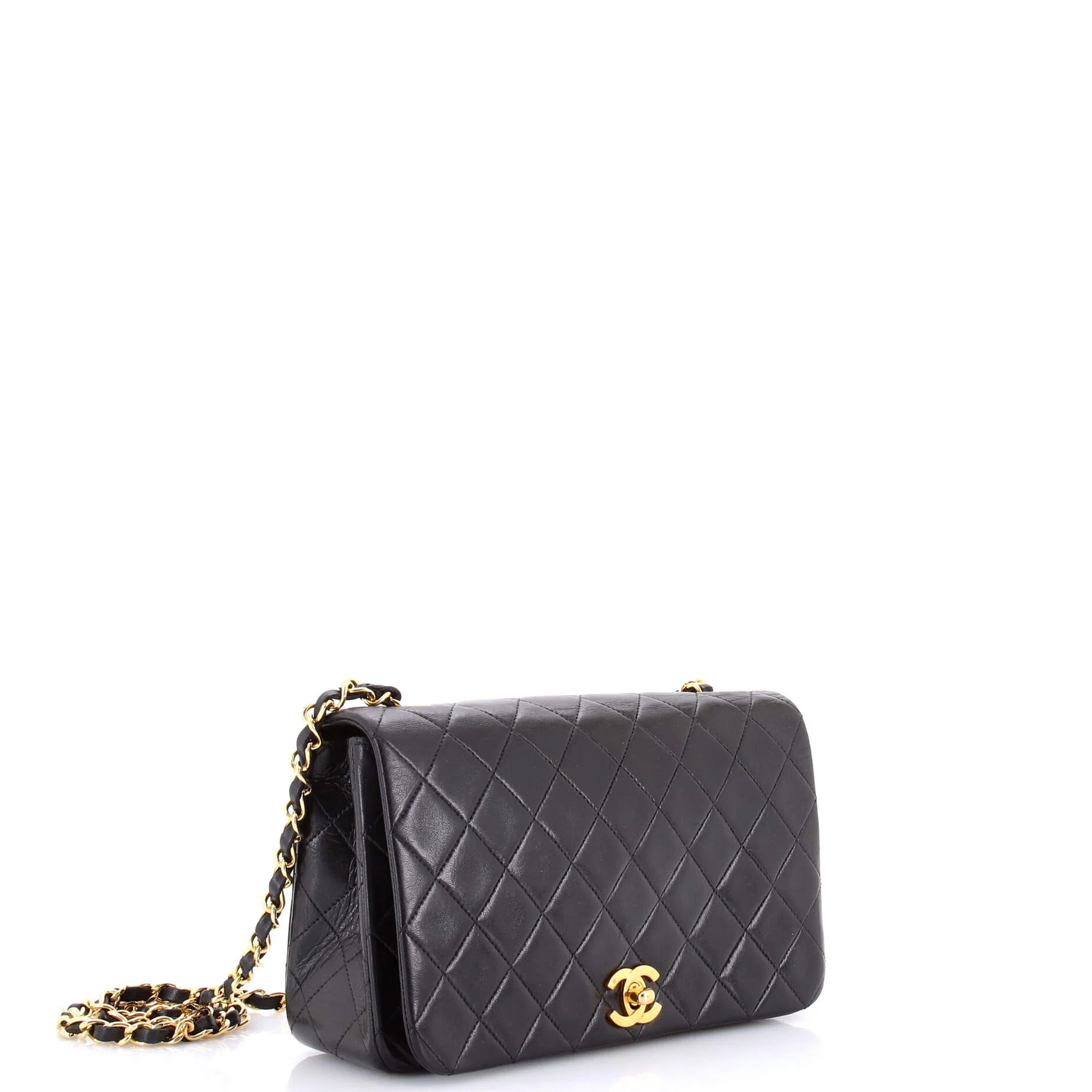 Vintage Full Flap Bag Quilted Lambskin Medium - Image 2