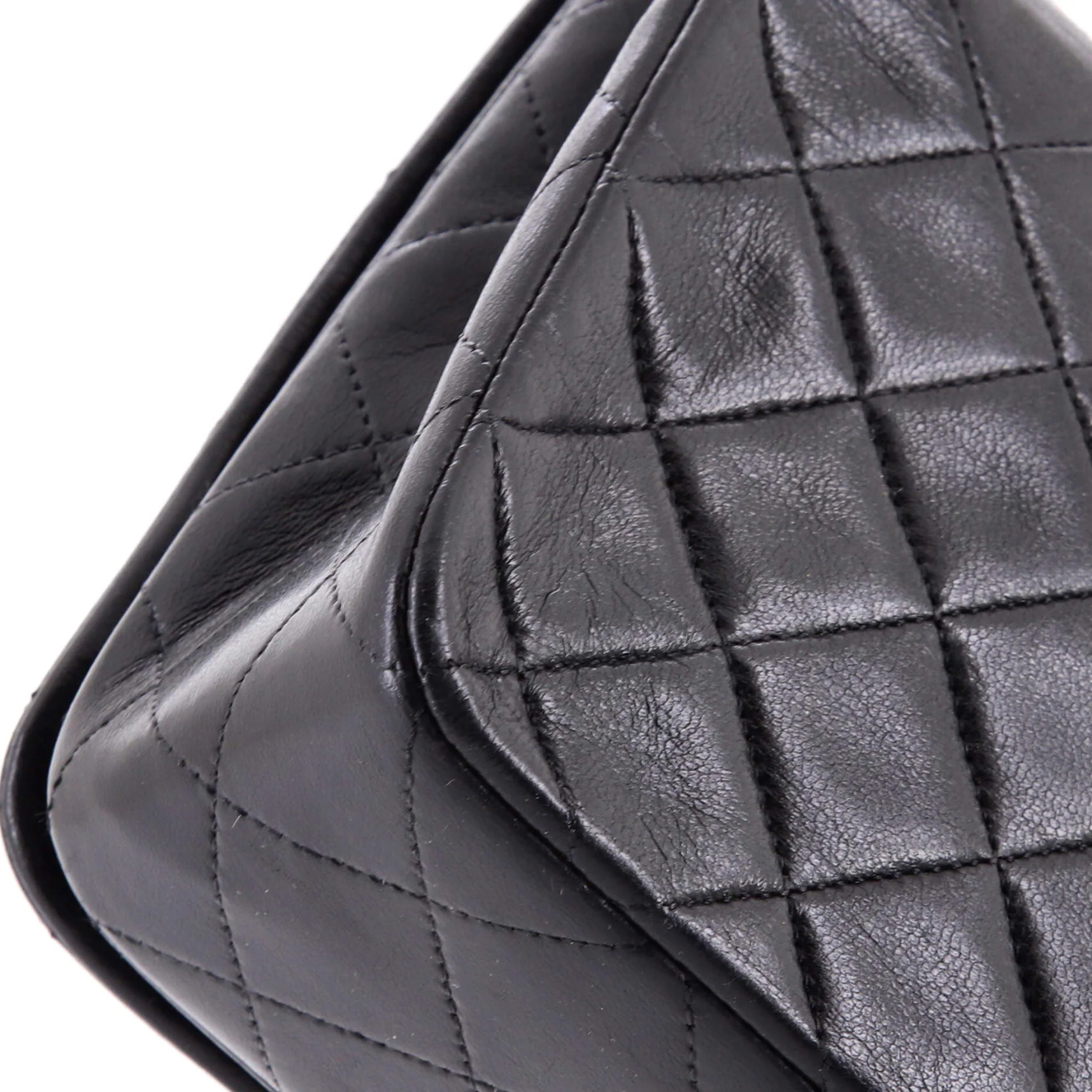 Vintage Full Flap Bag Quilted Lambskin Medium - Image 6