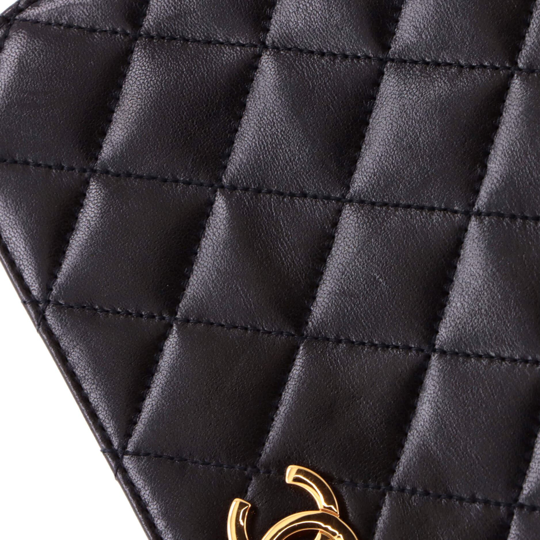Vintage Full Flap Bag Quilted Lambskin Medium - Image 8