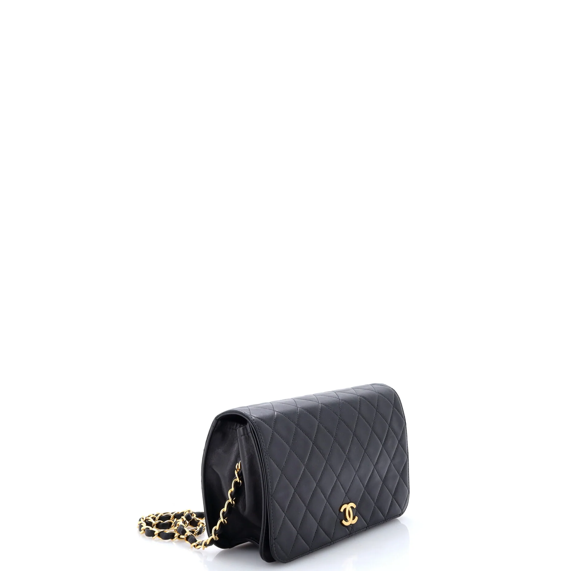 Vintage Full Flap Bag Quilted Lambskin Medium - Image 2