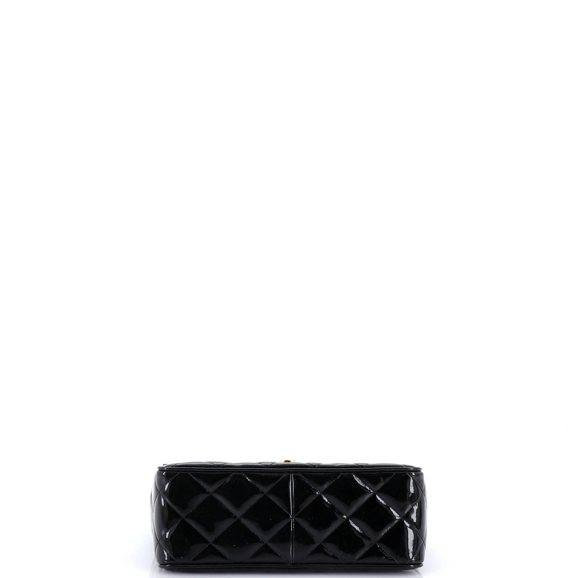 Vintage Square CC Flap Bag Quilted Patent Medium - Image 5