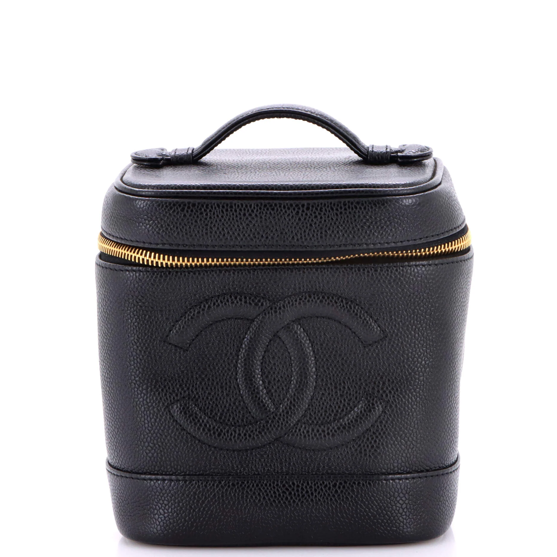 Vintage Timeless Cosmetic Case Caviar Tall