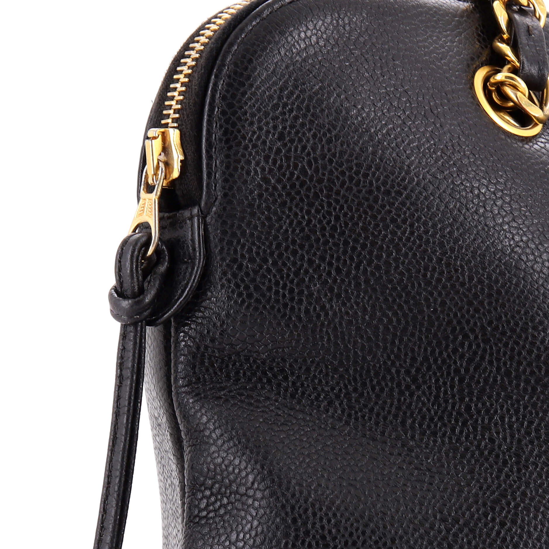 Vintage Timeless Zip Tote Caviar Large - Image 6
