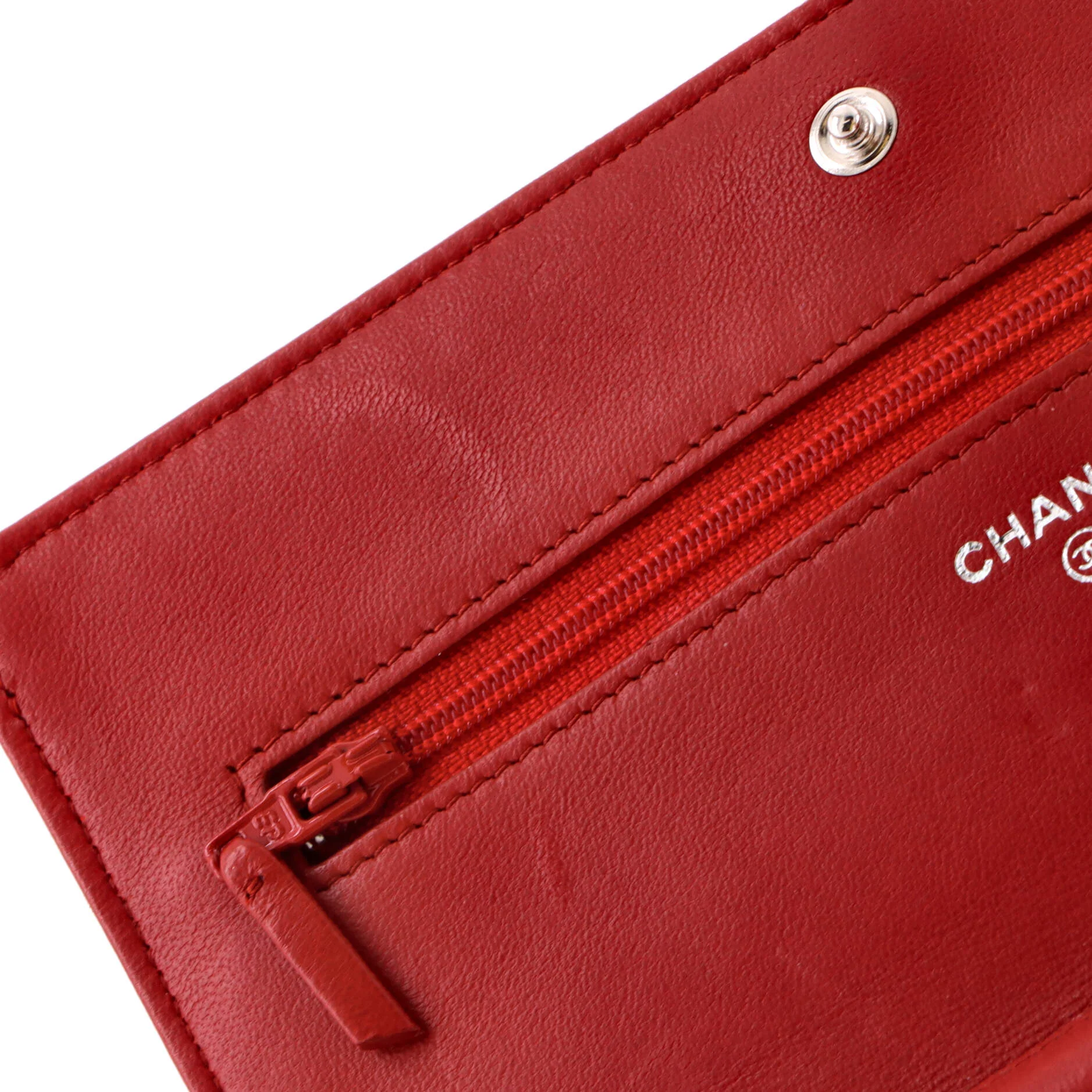 Wallet on Chain Camellia Lambskin - Image 7