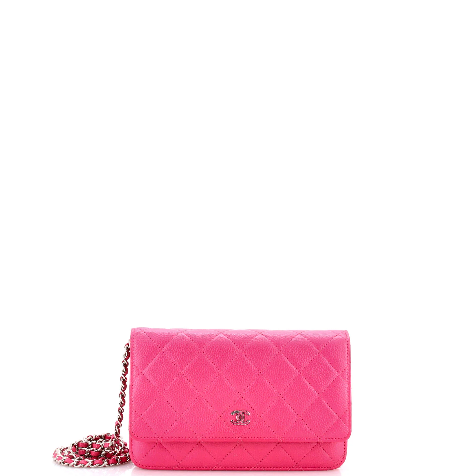 Wallet on Chain Quilted Caviar