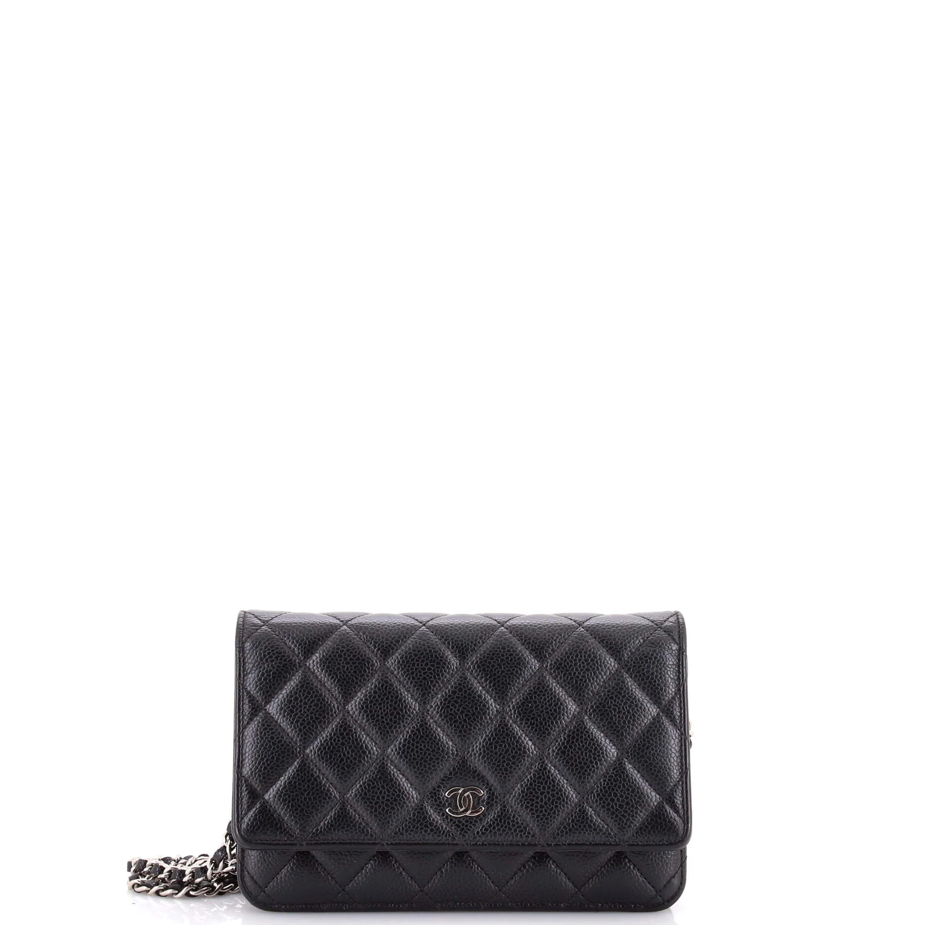 Wallet on Chain Quilted Caviar