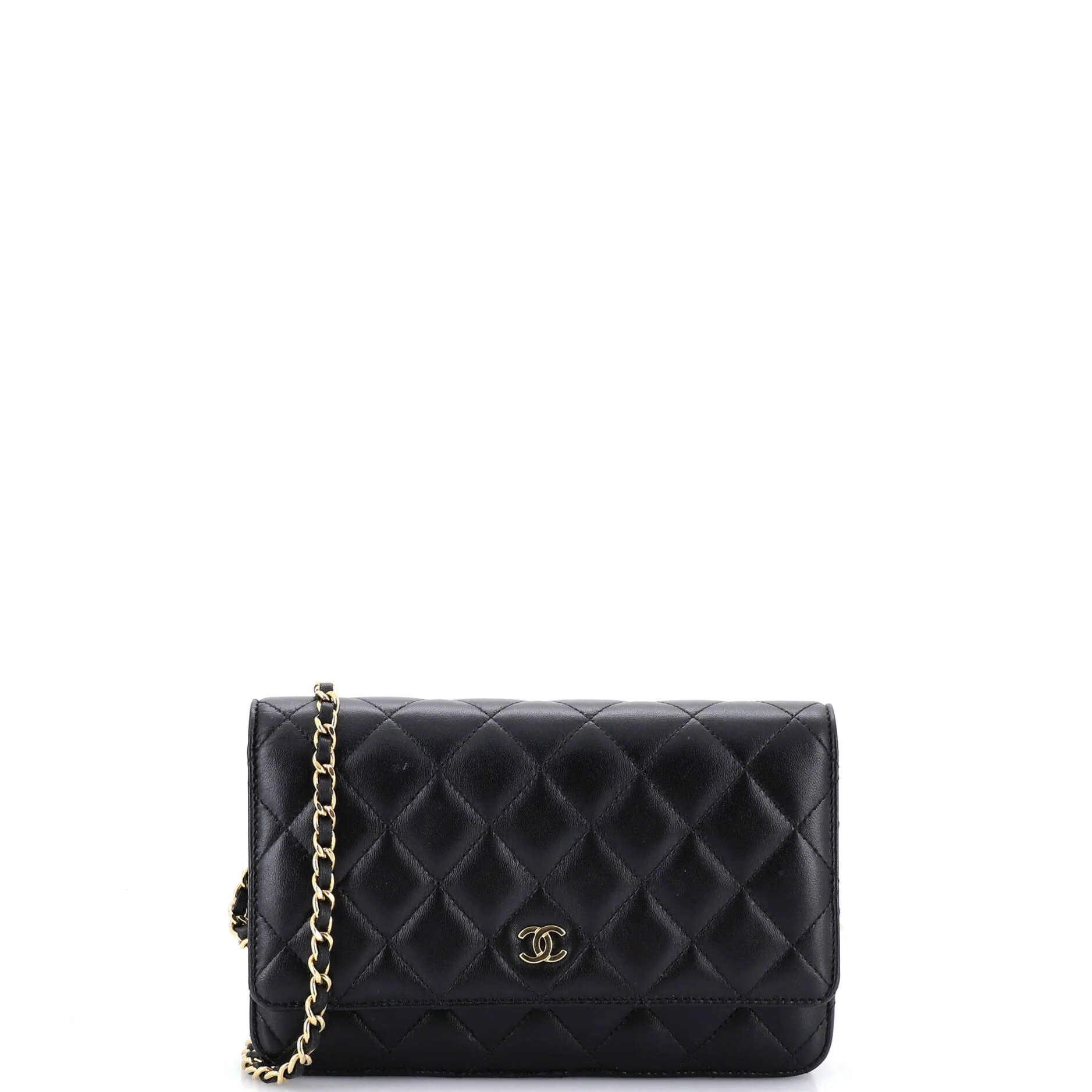 Wallet on Chain Quilted Lambskin