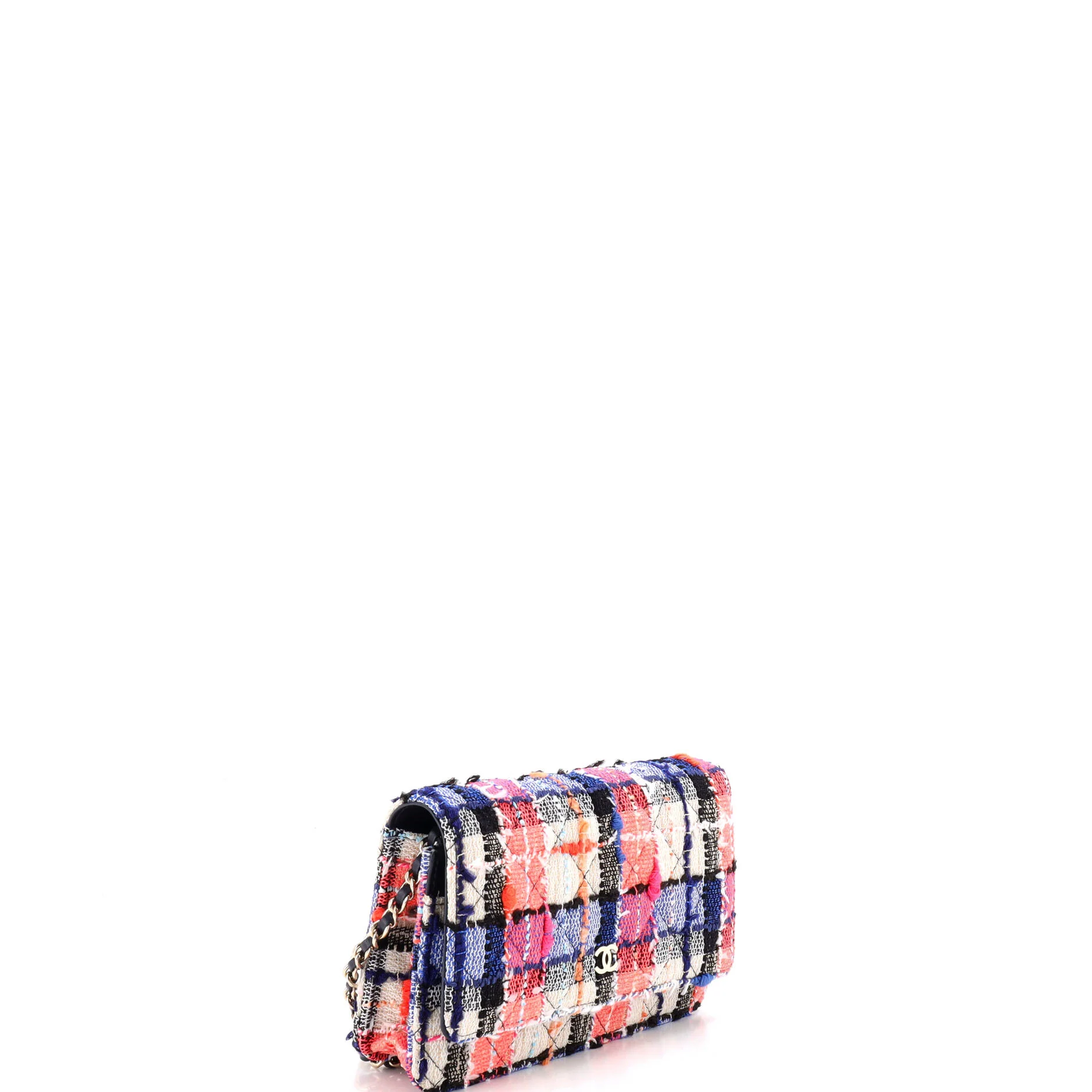 Wallet on Chain Quilted Tweed - Image 3