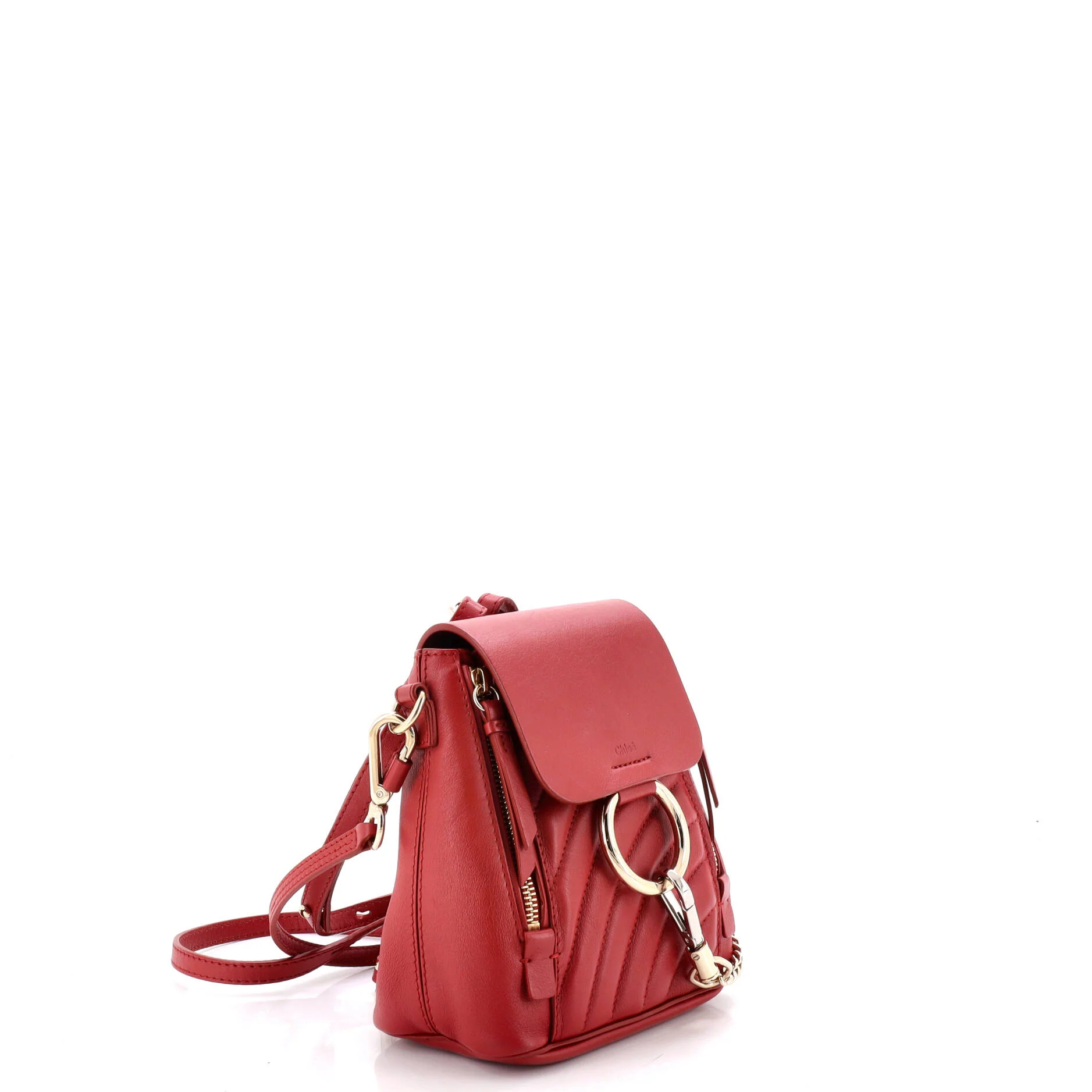 Faye Backpack Quilted Leather Mini - Image 2
