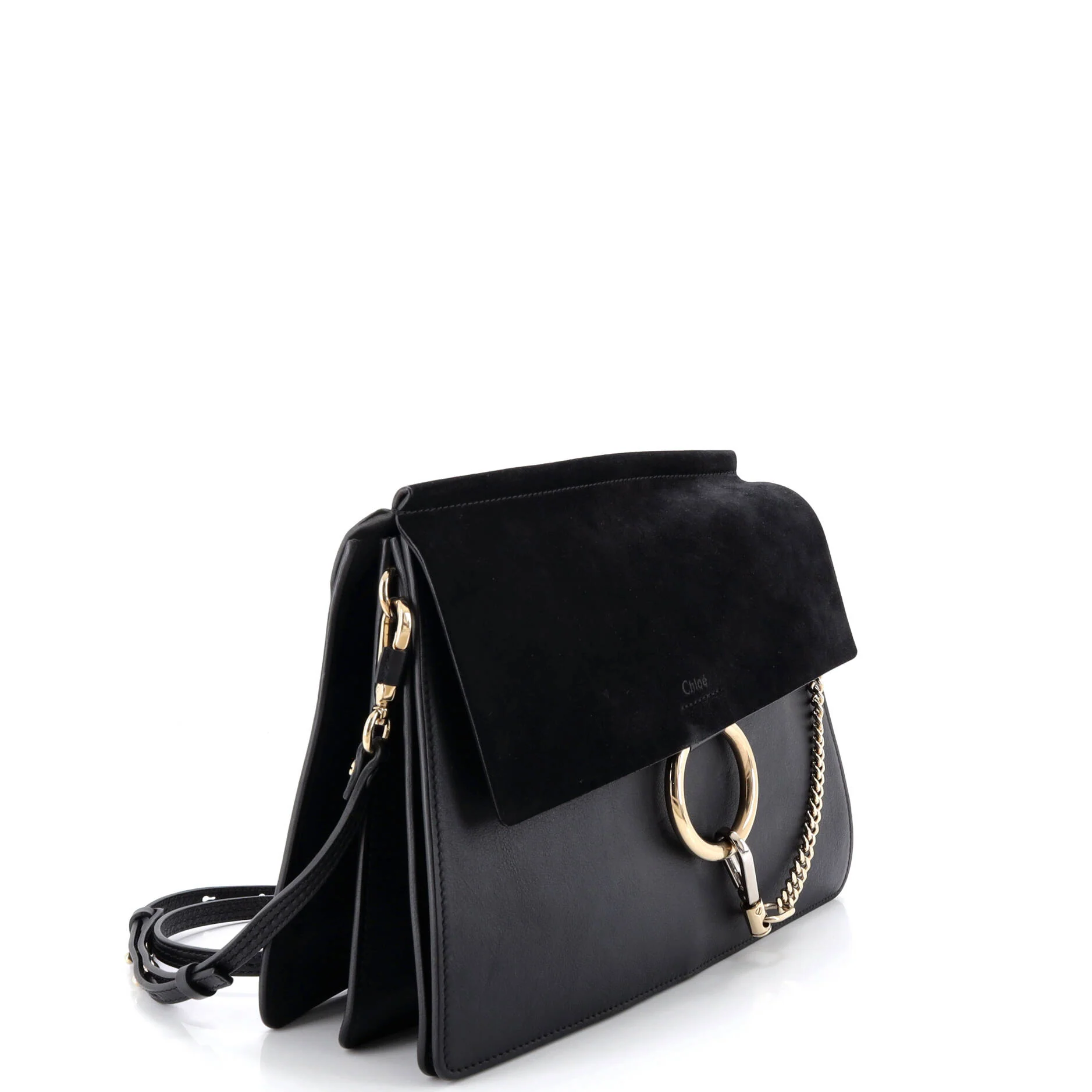 Faye Shoulder Bag Leather and Suede Medium - Image 2