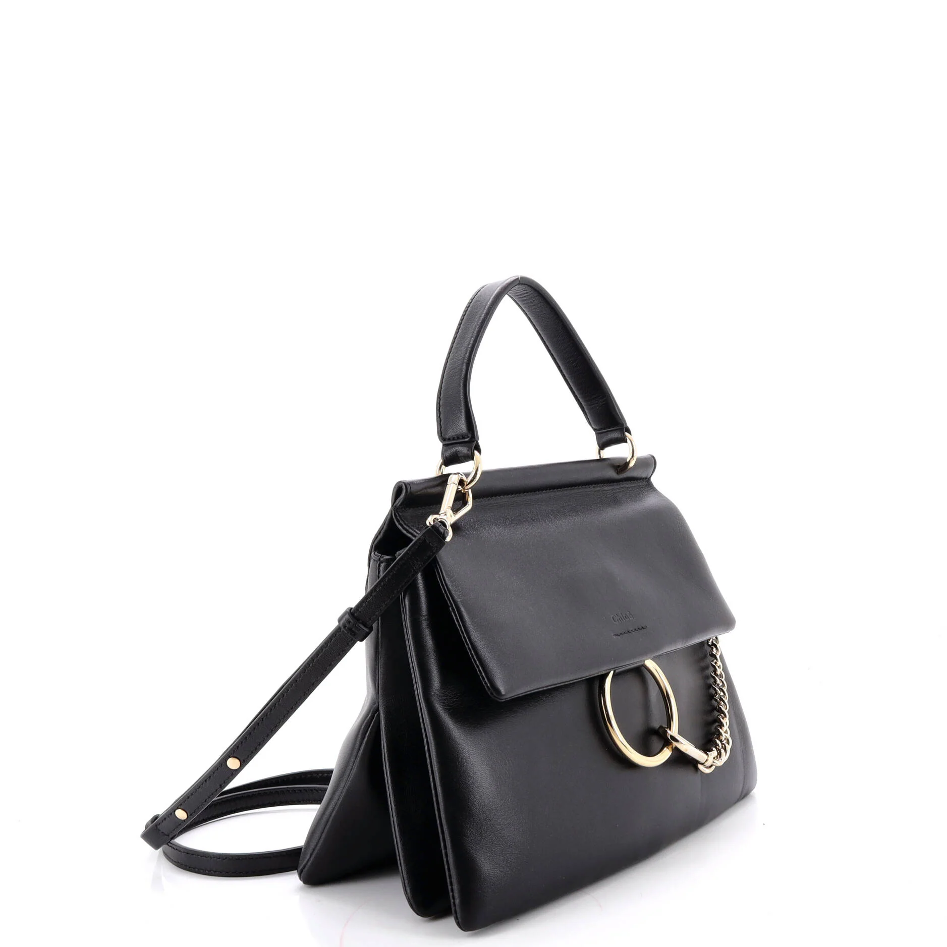 Faye Top Handle Bag Leather Small - Image 2