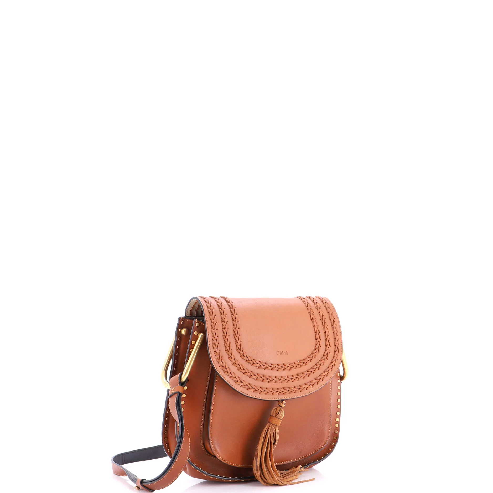 Hudson Handbag Whipstitch Leather Medium - Image 2