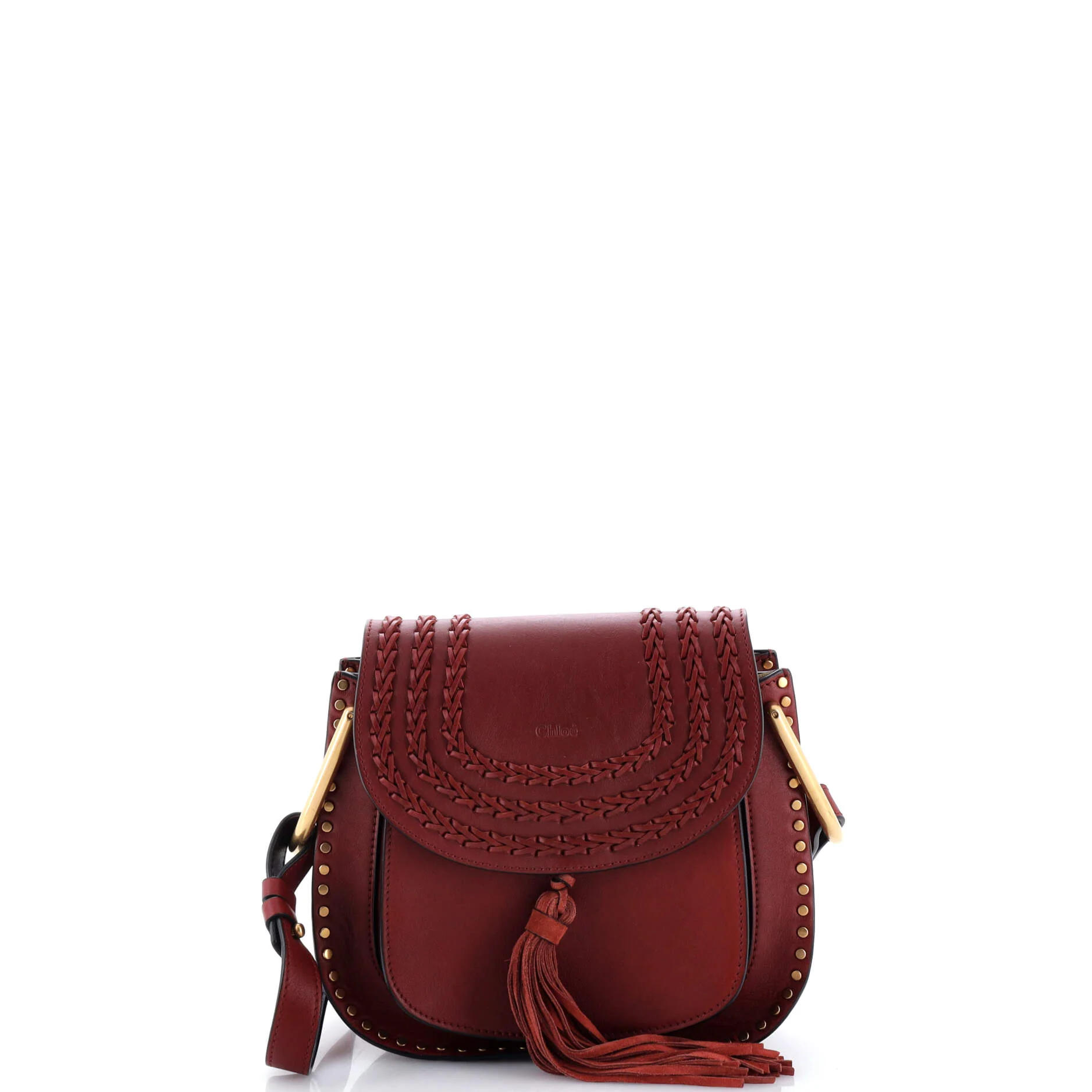 Hudson Handbag Whipstitch Leather Small